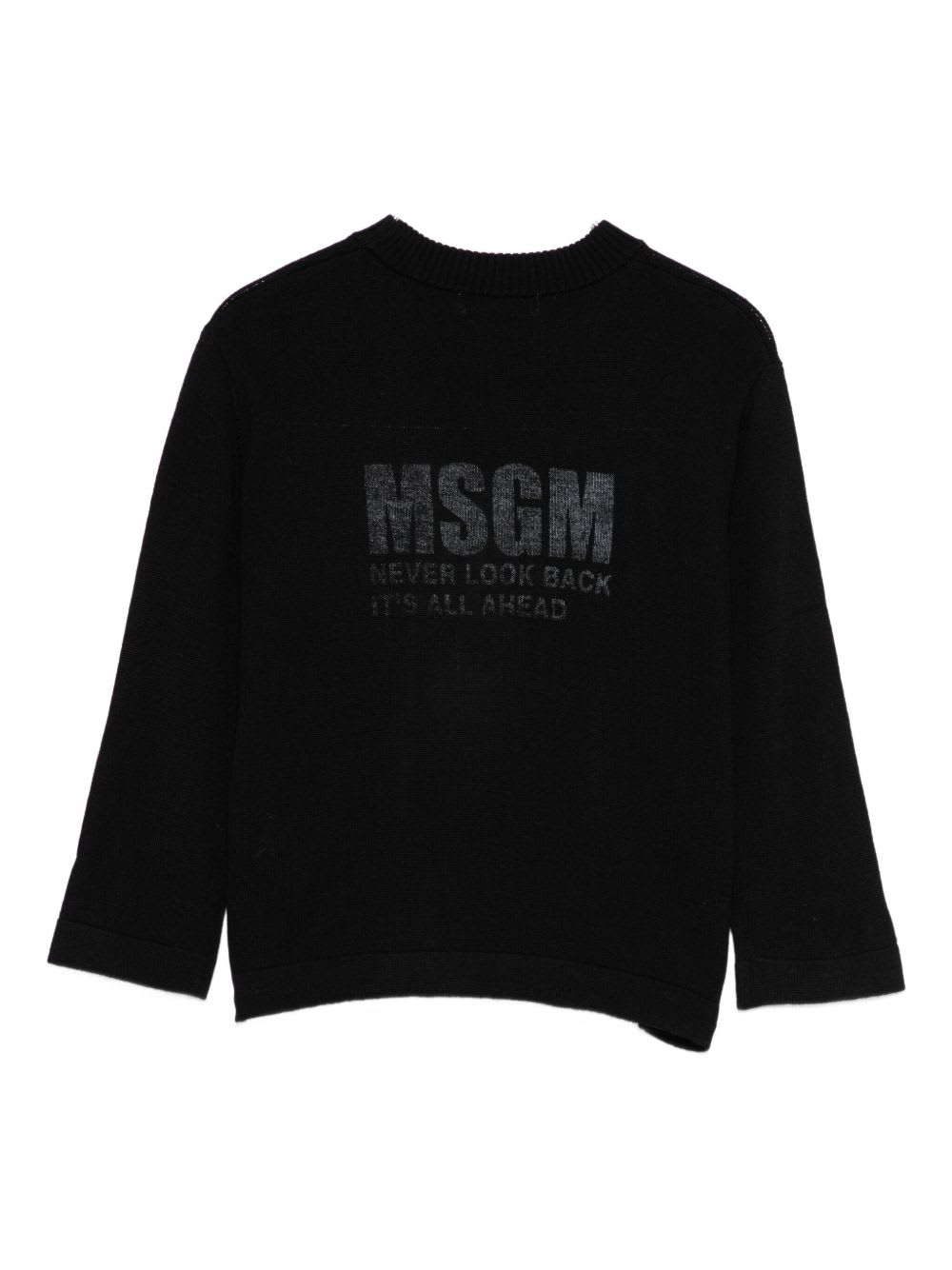 Msgm Kids Black Sweaters In Black