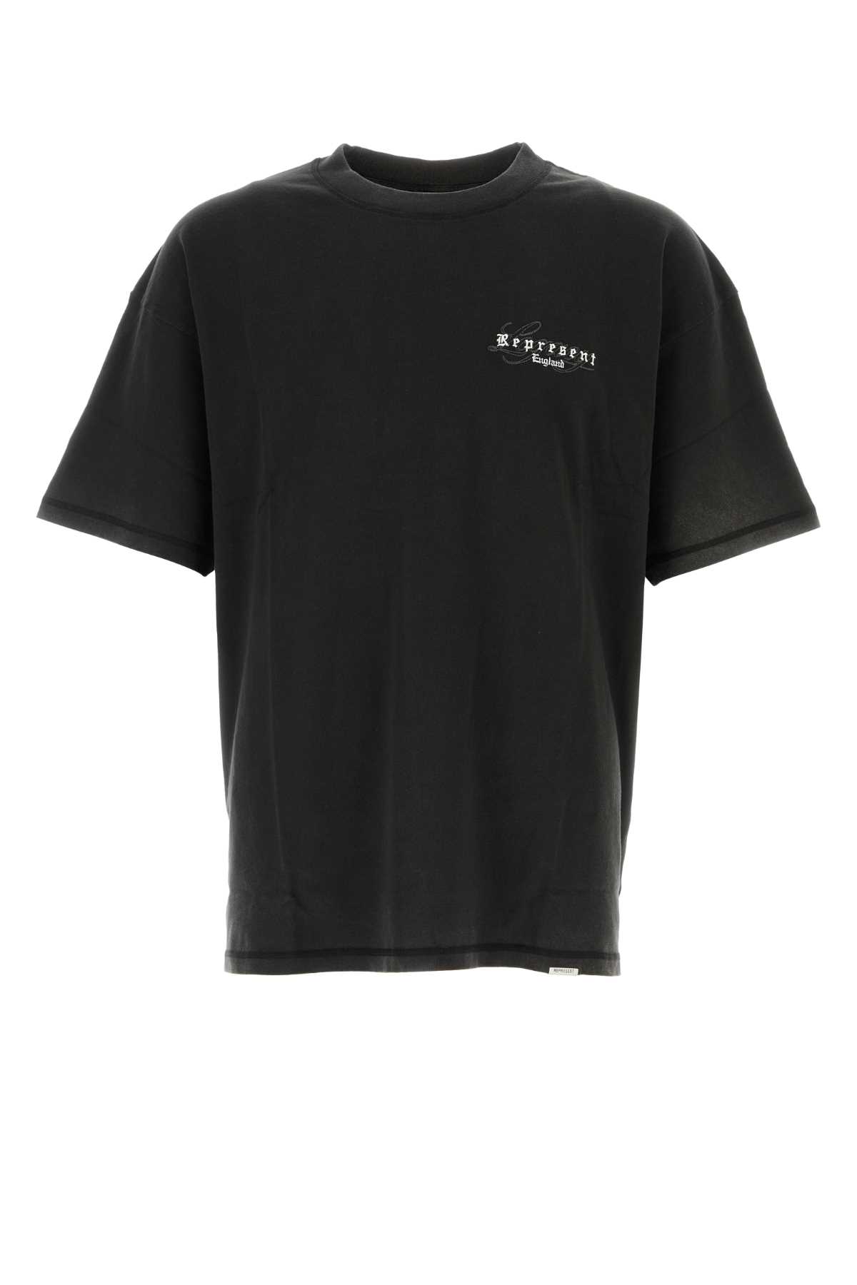 Represent England Legacy Oversized Cotton T-shirt In Black