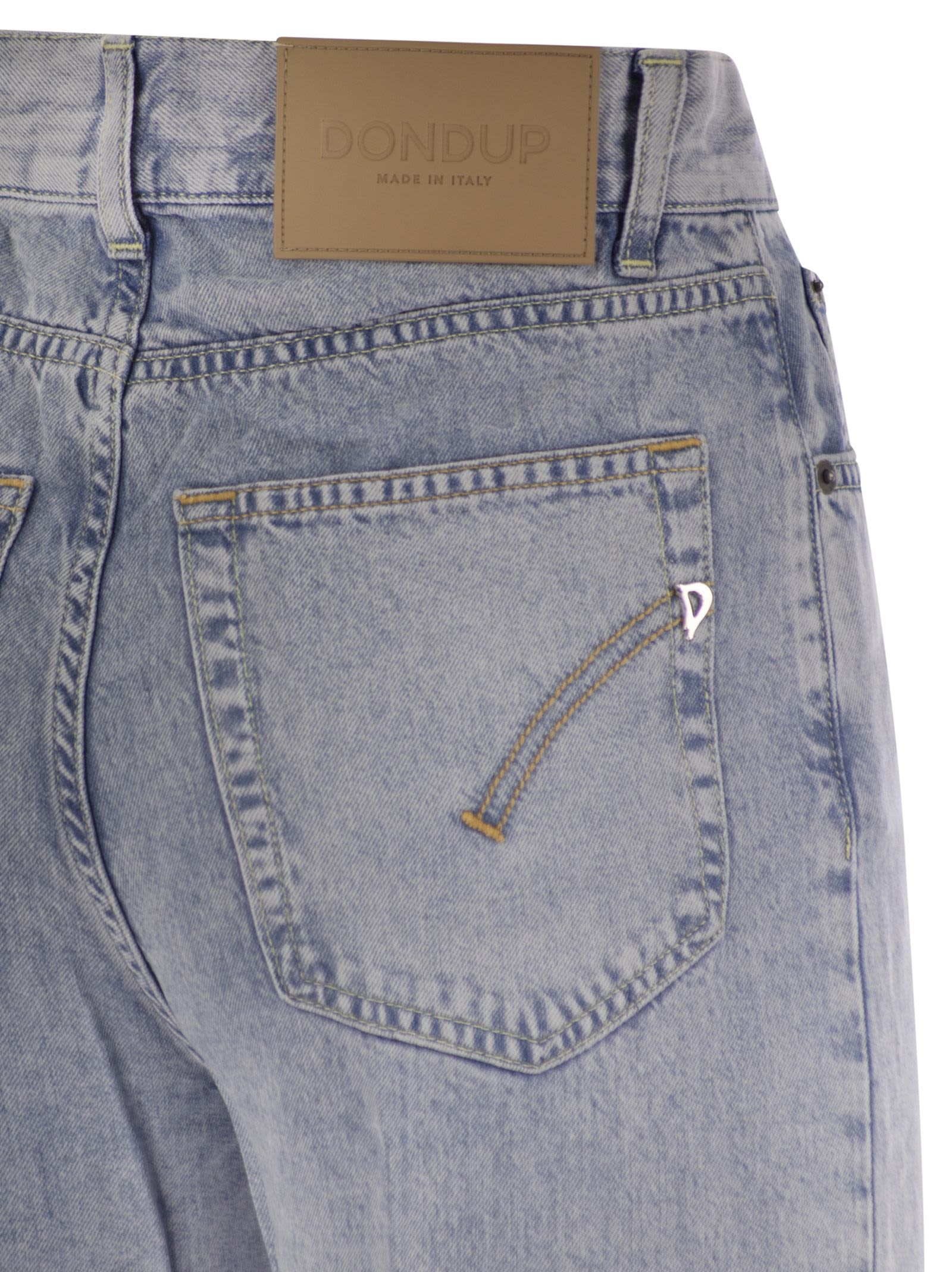 Dondup Relaxed Fit Jeans In Light Denim