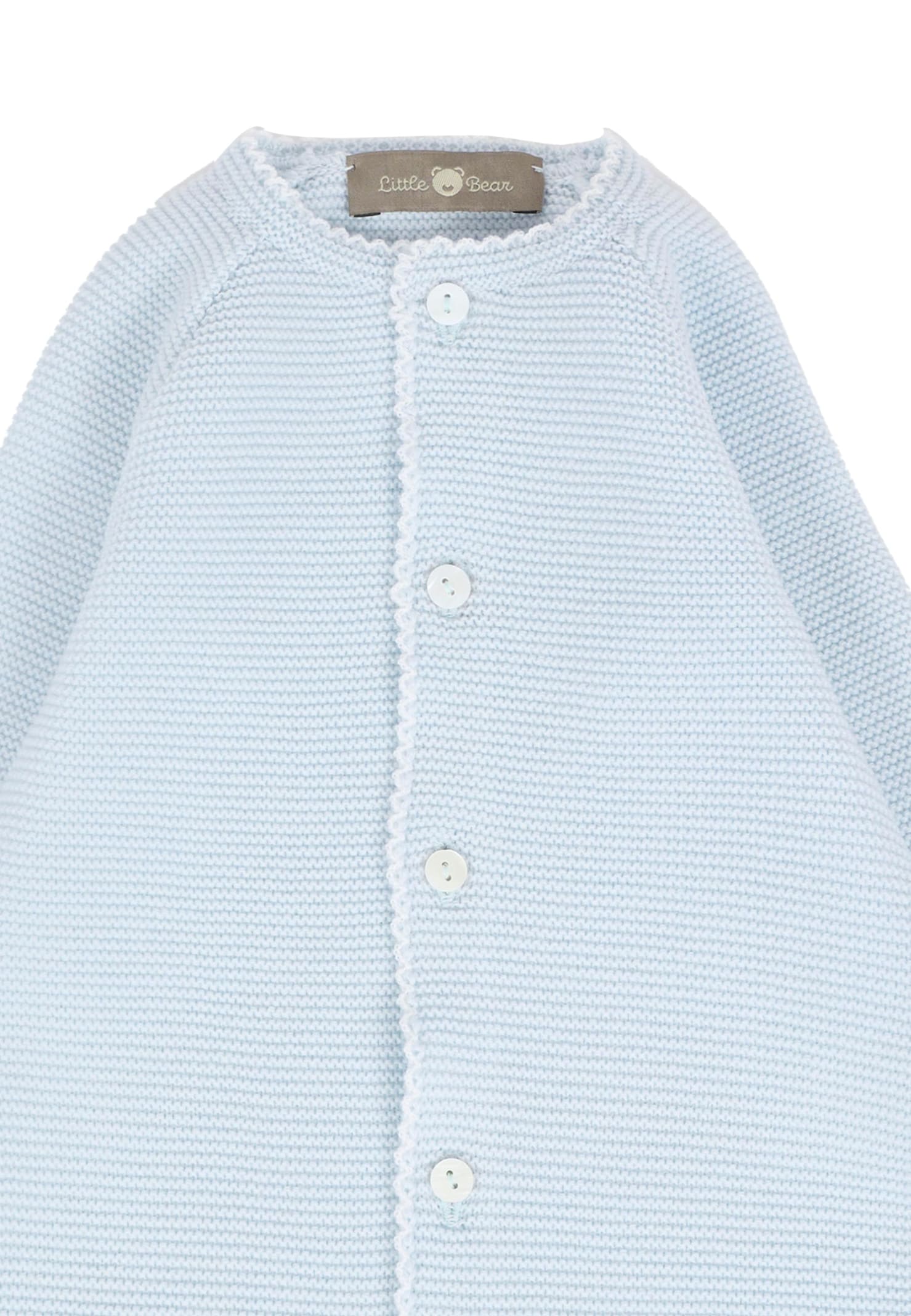 Little Bear Light Blue Babygrow For Baby Boy In Blue