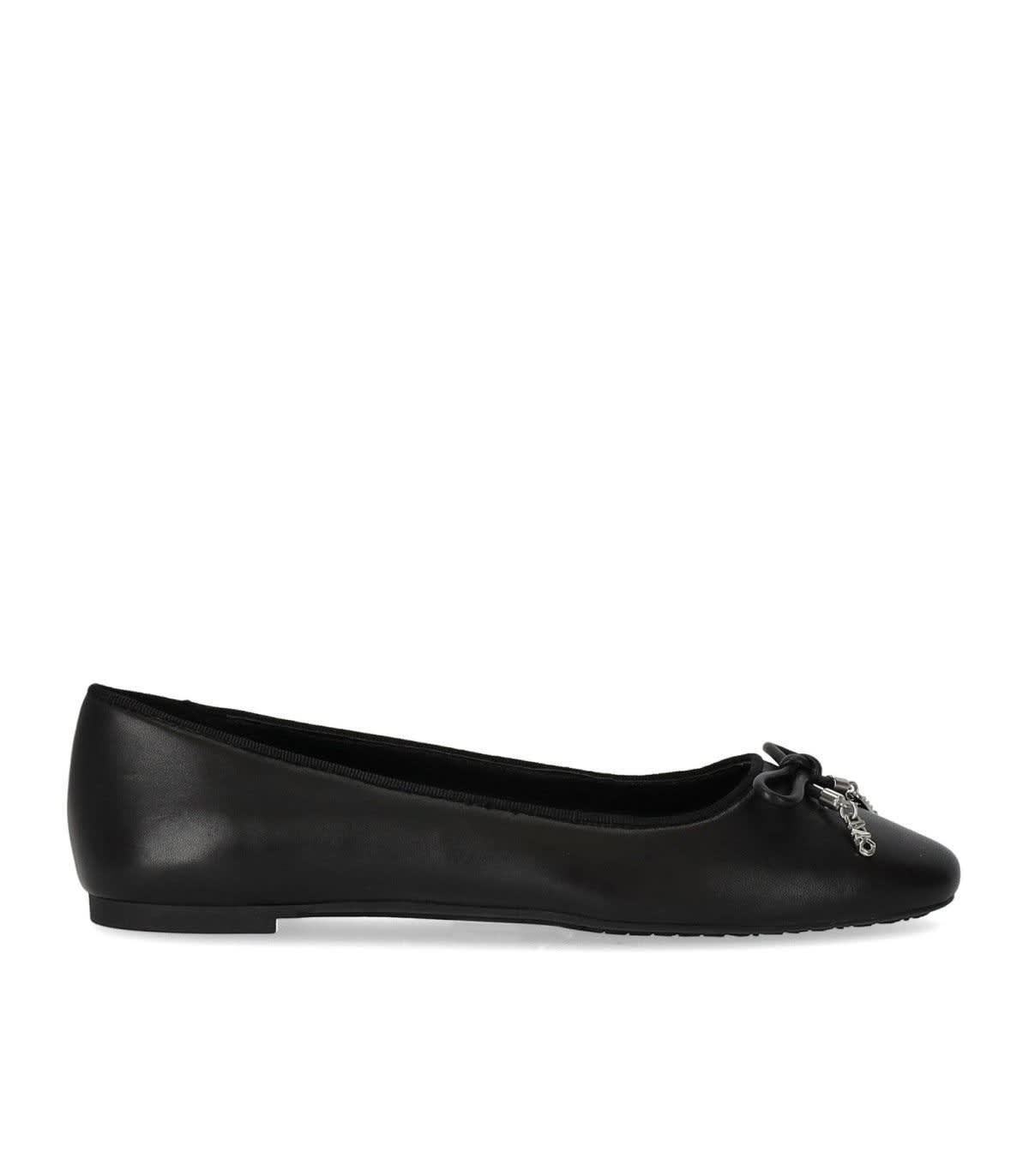 Shop Michael Kors Nori Ballets In Nero