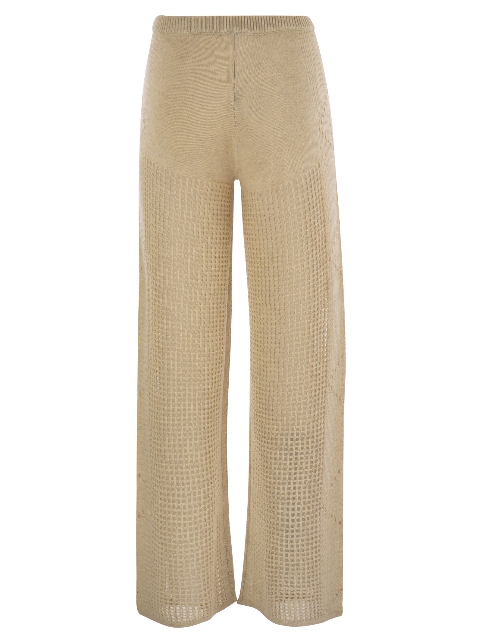 Mc2 Saint Barth Alva Crochet Flare Trousers