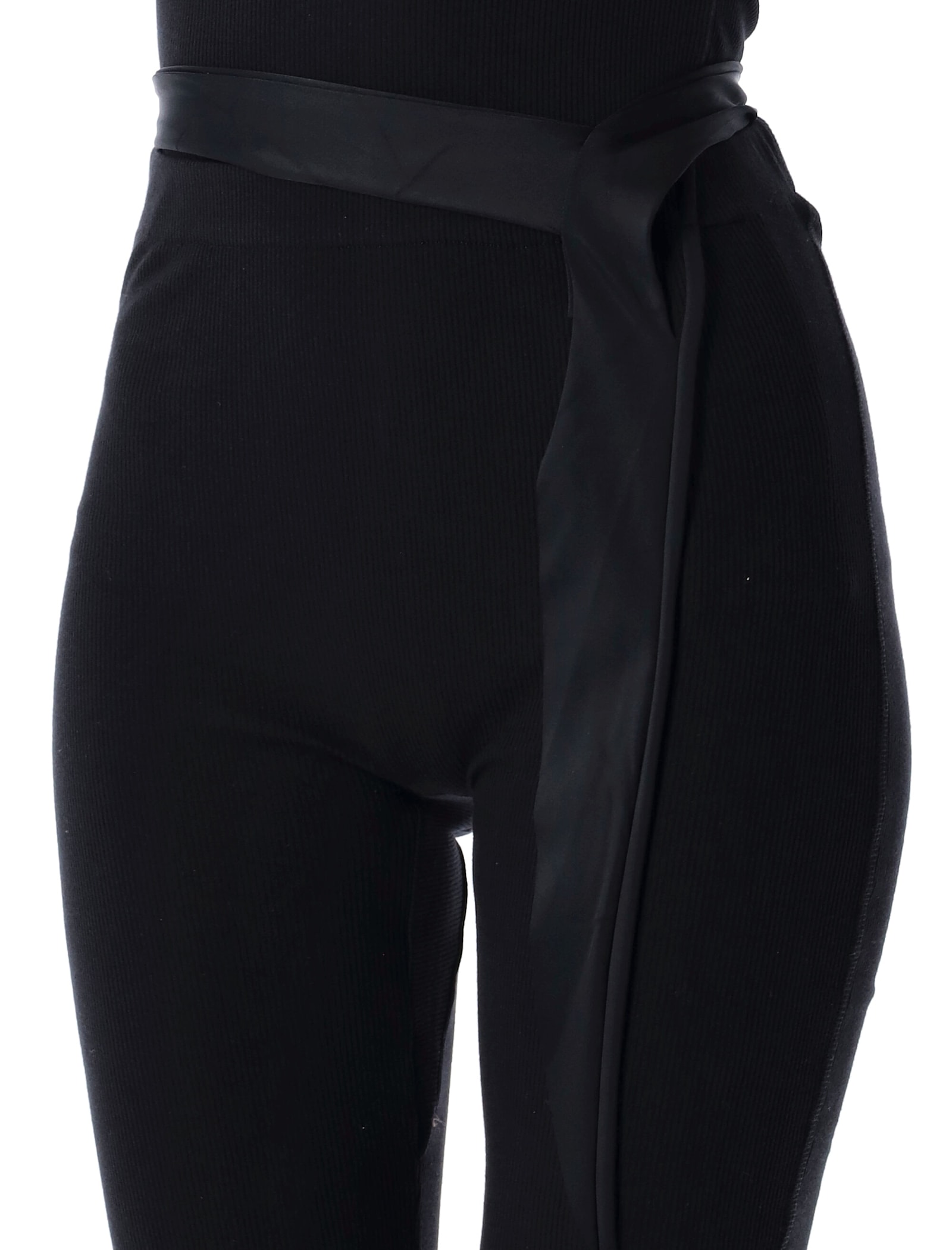 Ottolinger High-rise Drape Lounge Pants With Elegant Detailing In Black