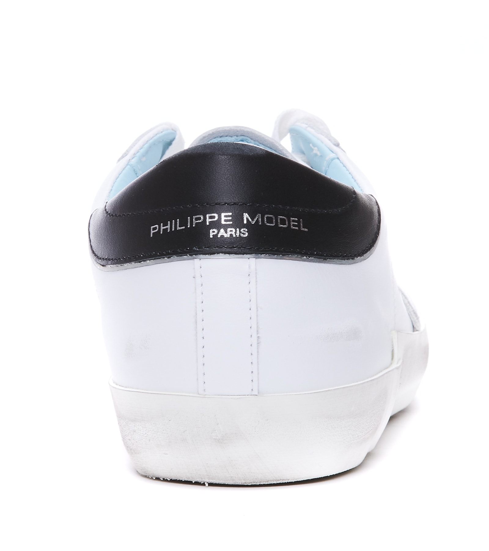 Shop Philippe Model Prsx Sneakers In Bianco/nero