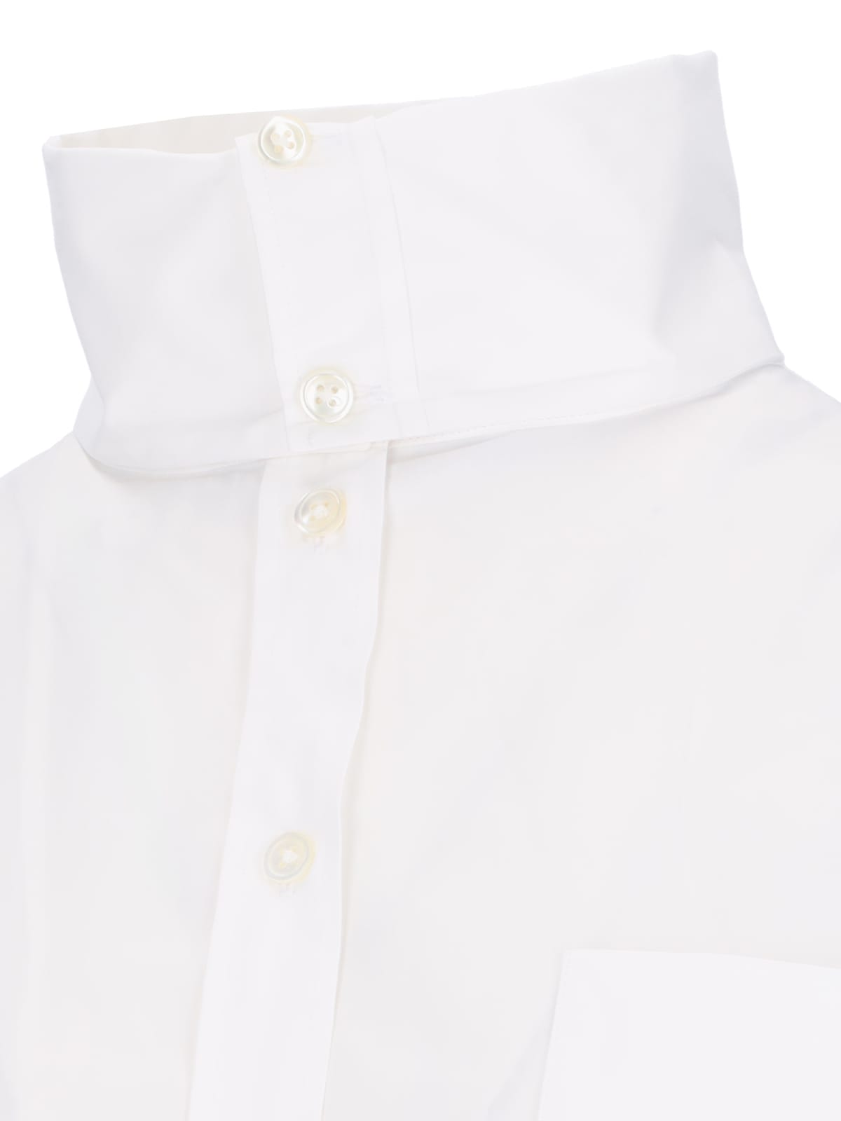 Shop Sibel Saral Ebrar High Neck Shirt In White