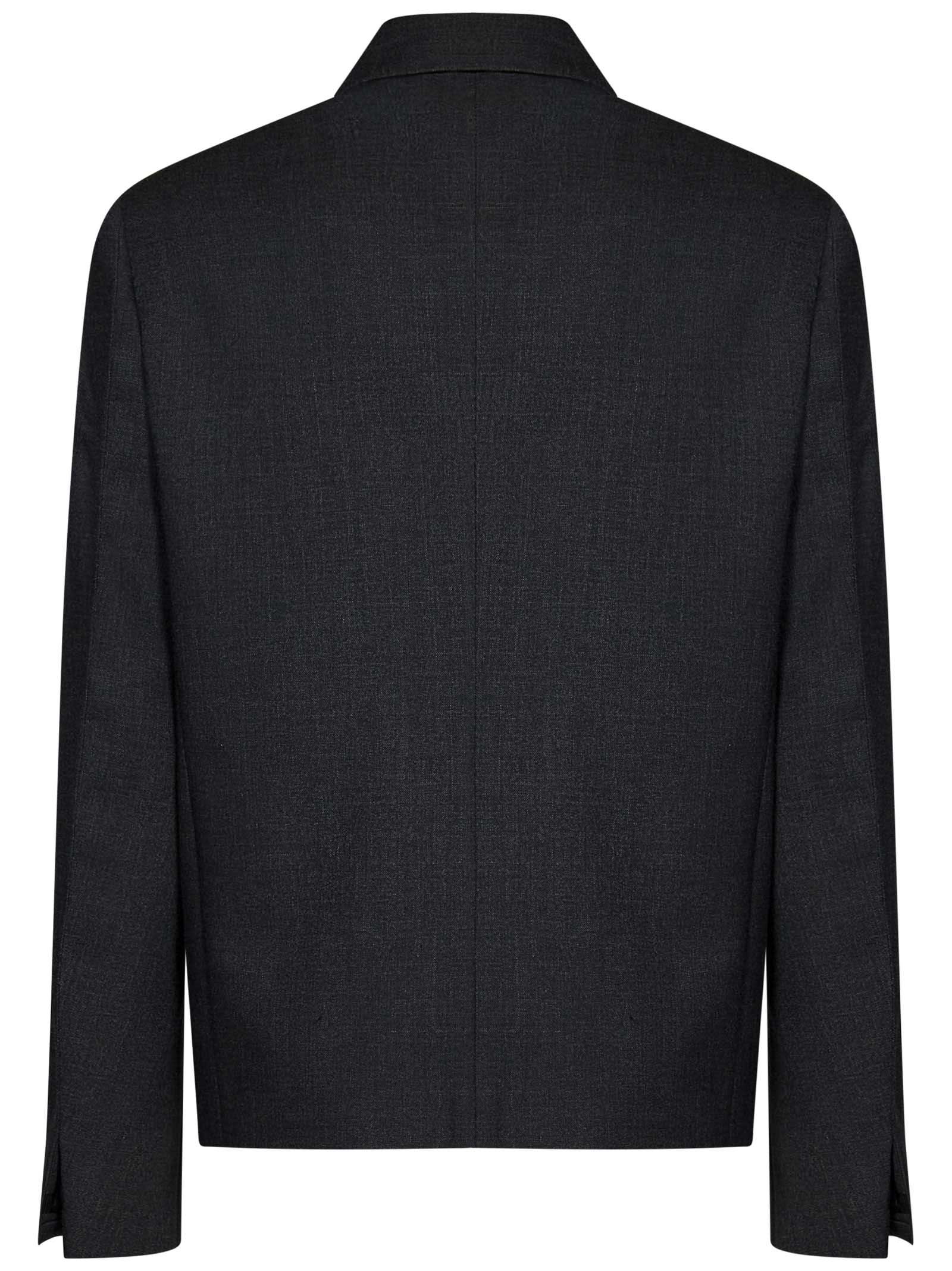 Shop Givenchy Jacket In Grey Mix