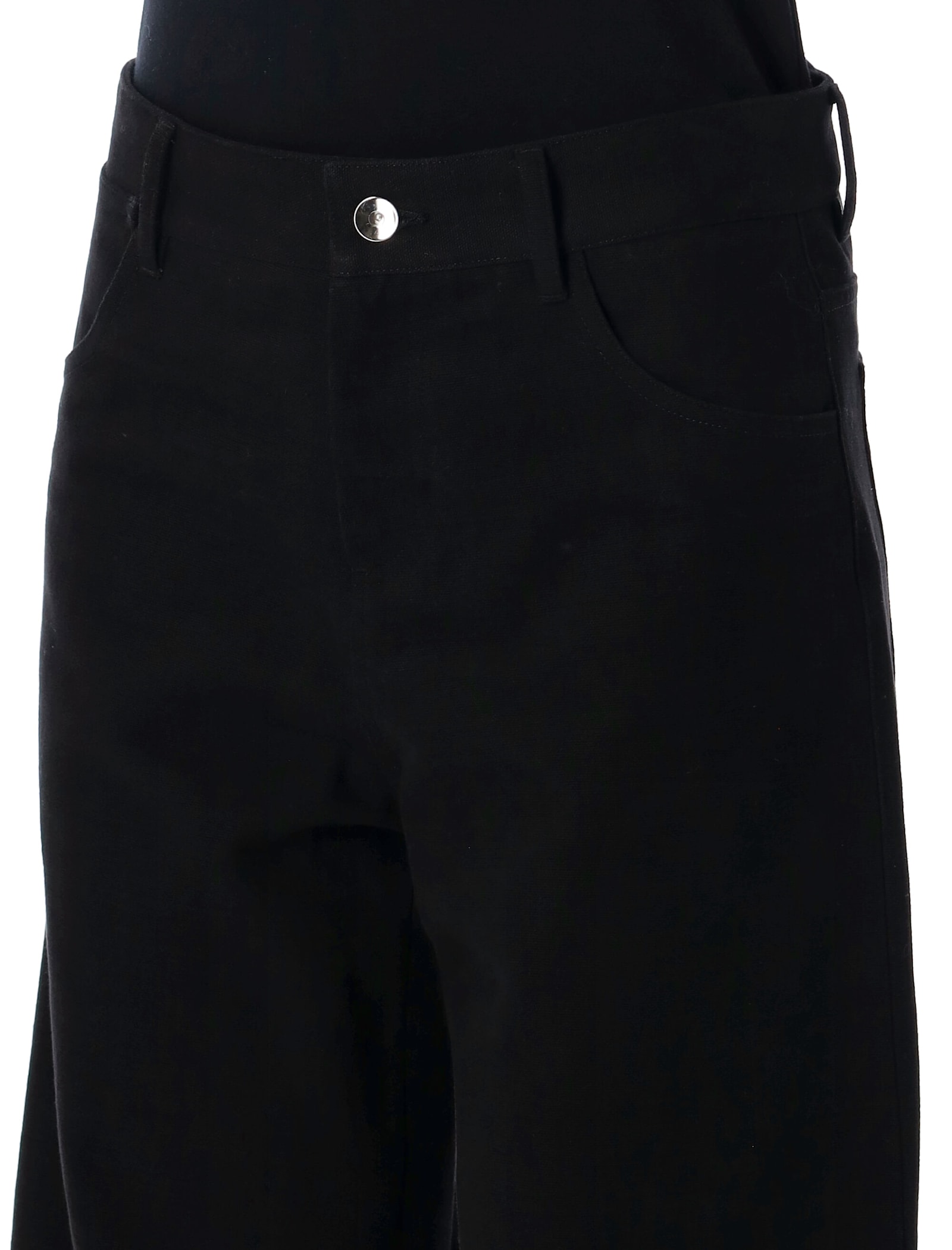 Moncler 2-in-1 Cotton Trousers In Black