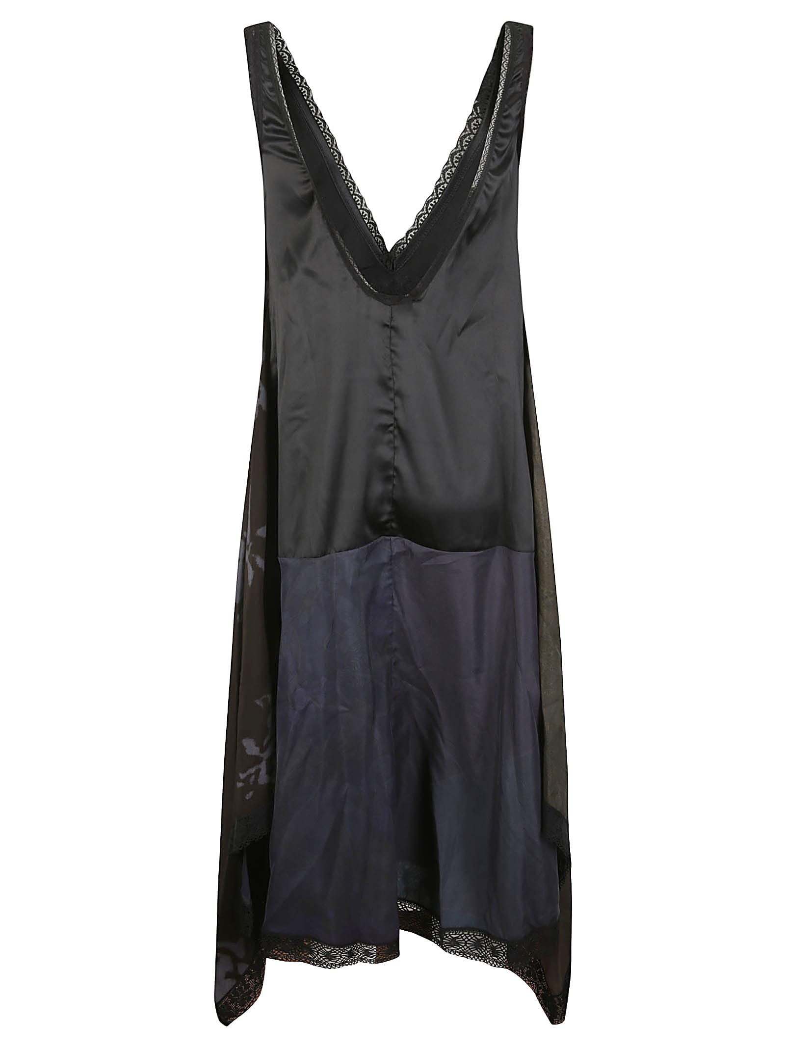 MARINE SERRE MULTICOLOR SILK DRESS