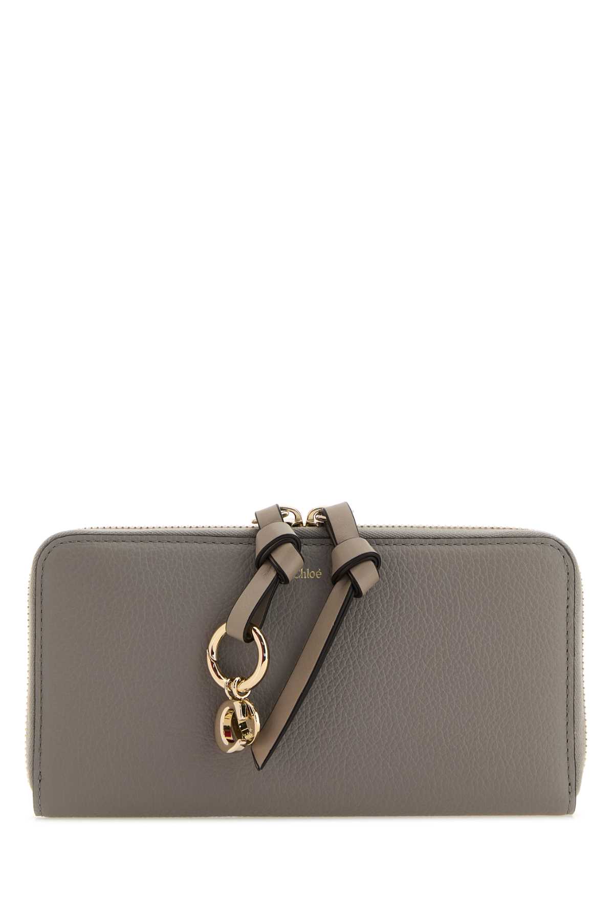 Chloé Dove Grey Leather Wallet In 053