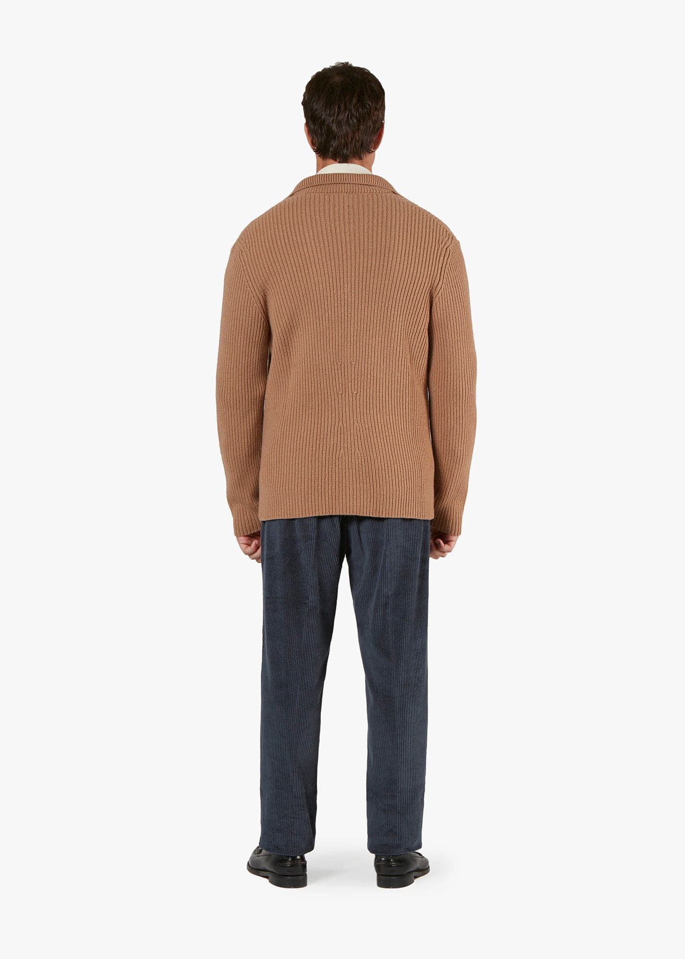 Doppiaa Aamone Wool Knitted Jacket In Brown