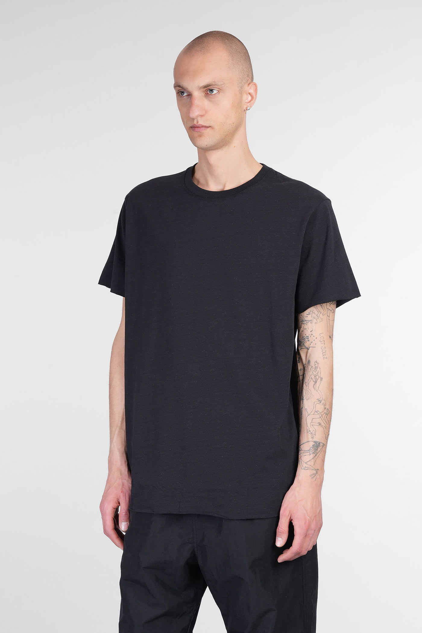 John Elliott T-shirt In Black Cotton