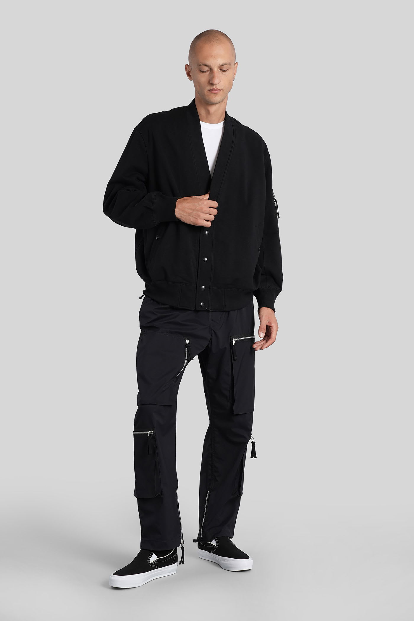 Comme Des Garçons Homme Deux Button-fastening Pocket Cardigan In Black