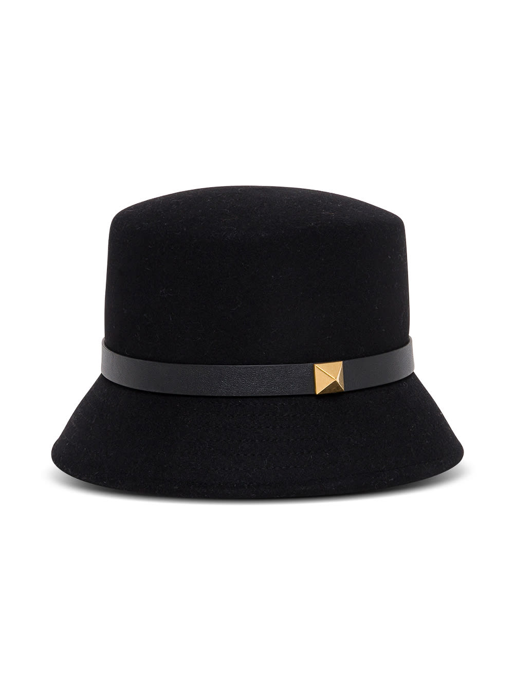 Valentino Garavani Bucket Suede Black Hat