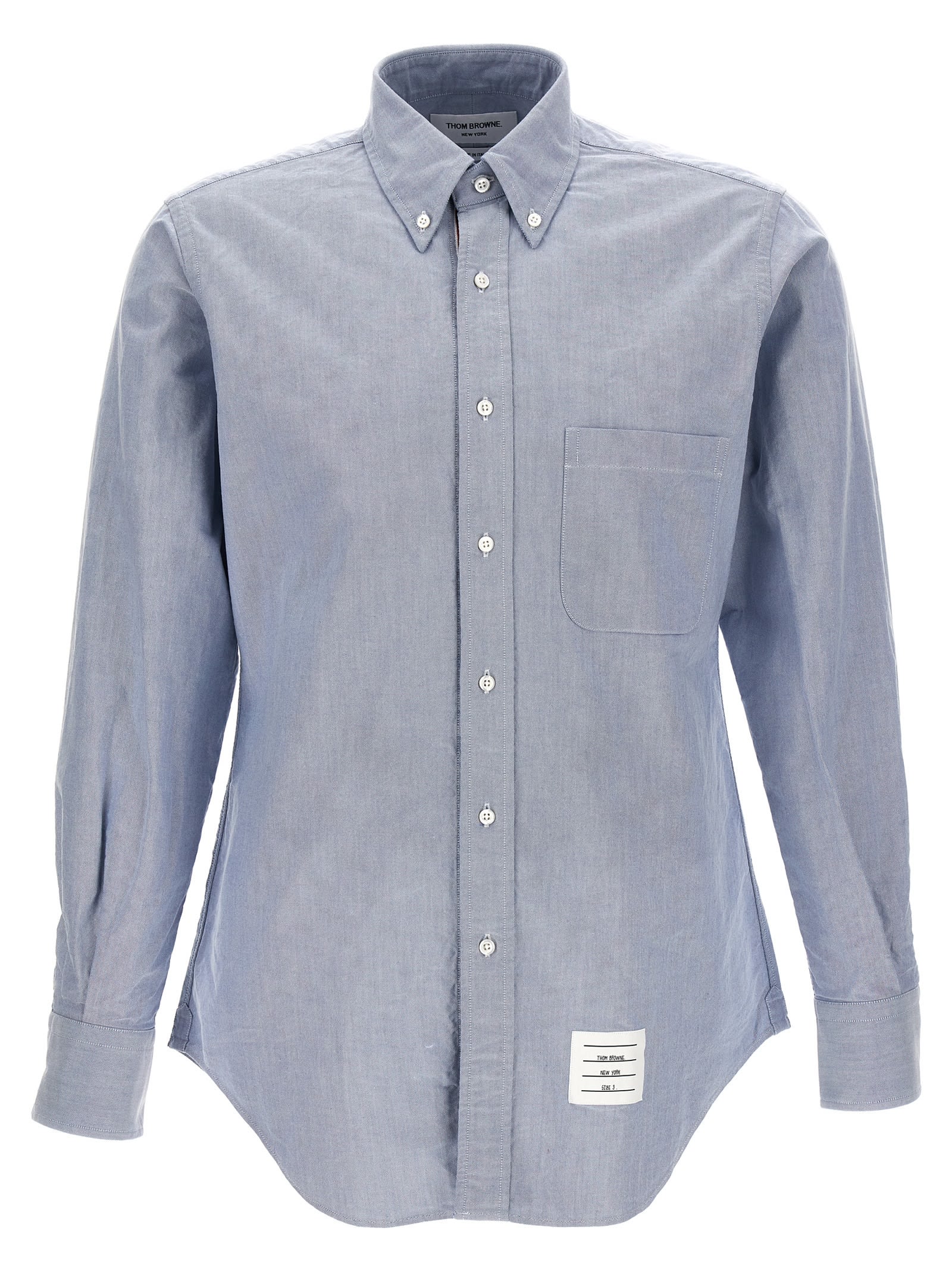 Shop Thom Browne Classic Shirt In Light Blue