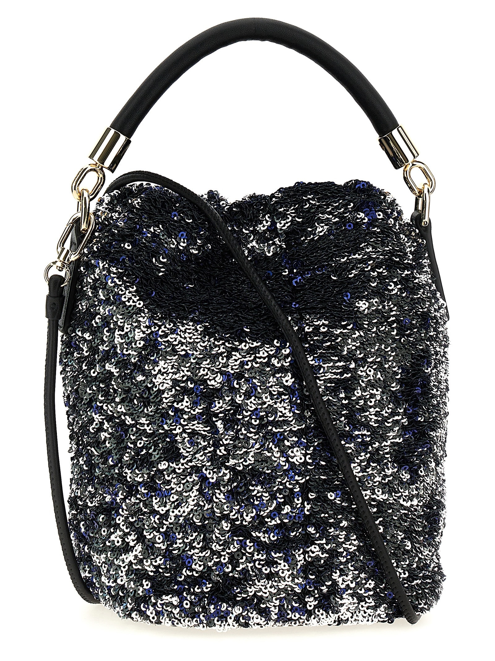 Furla Silver Mionido Bucket Bag In Silver