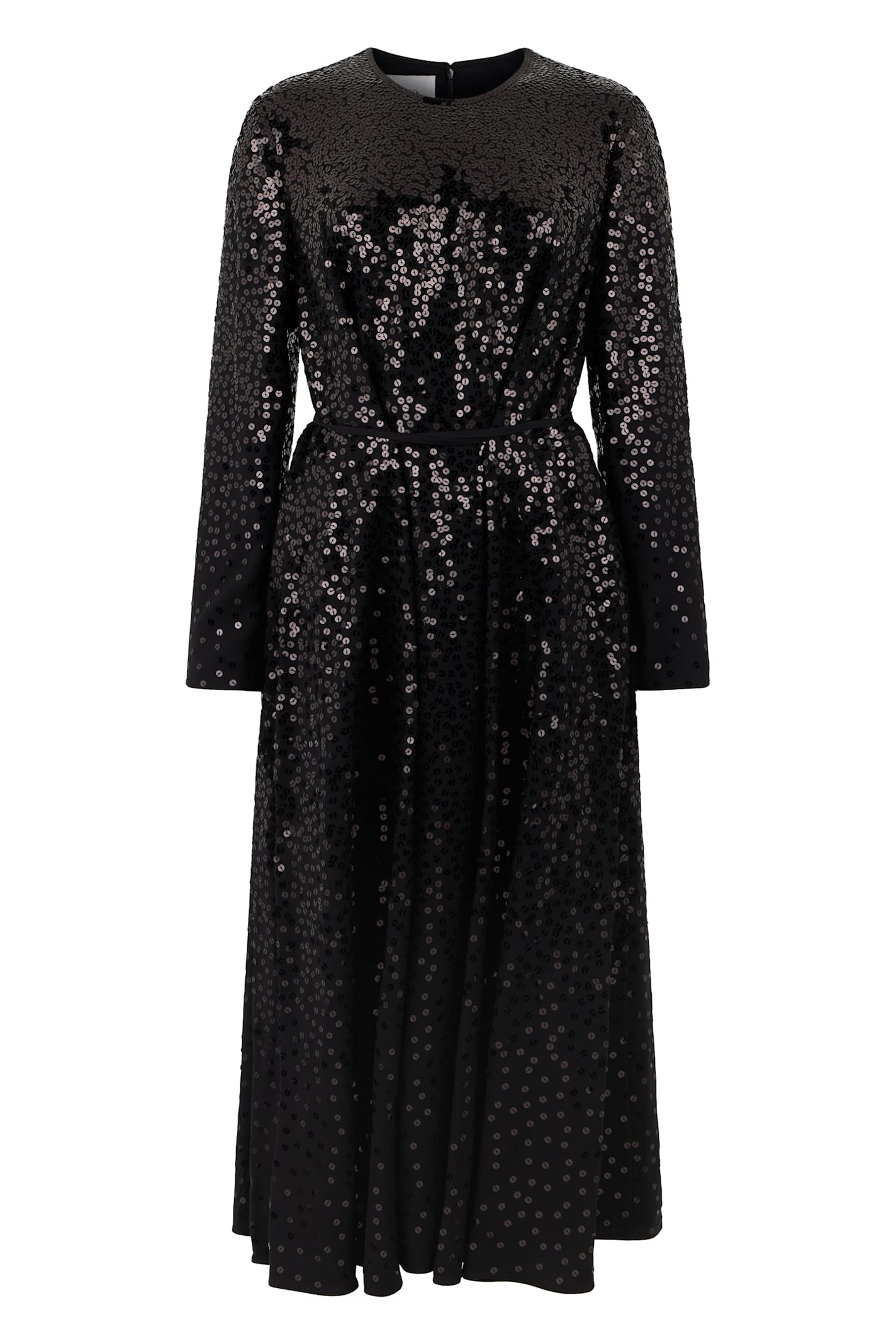 Valentino Dress With Sequins In Black