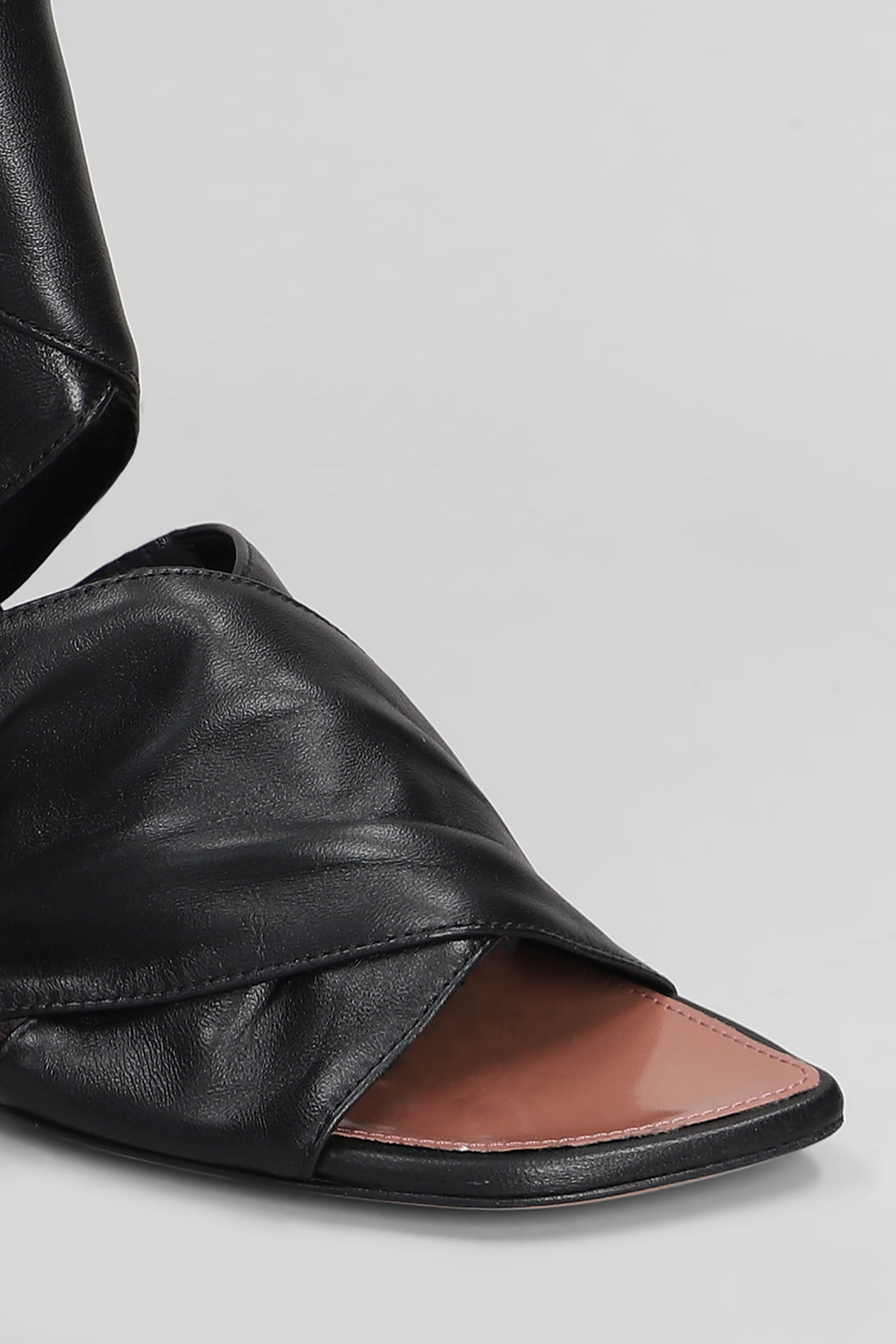 Shop Paris Texas Lorena Sandals In Black Leather