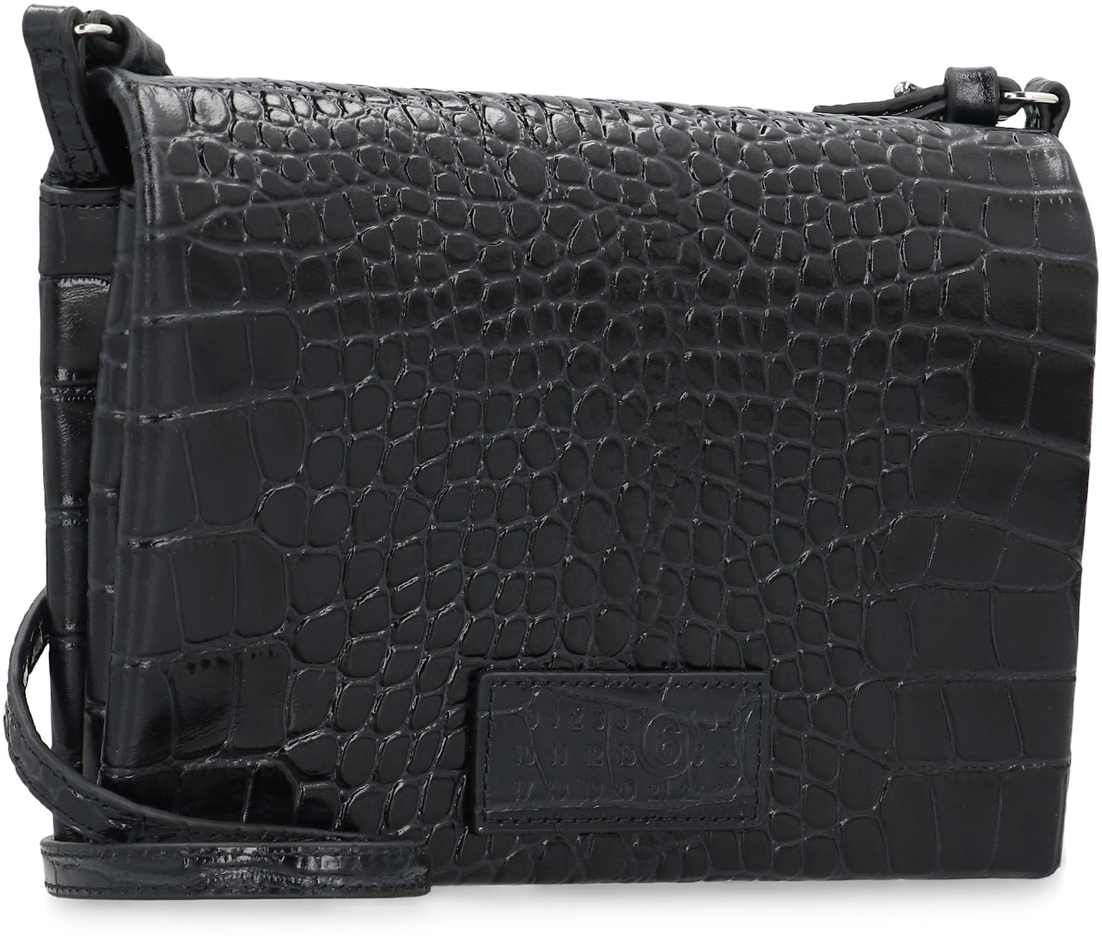 Mm6 Maison Margiela Shoulder Bag Made Of Leather In Black