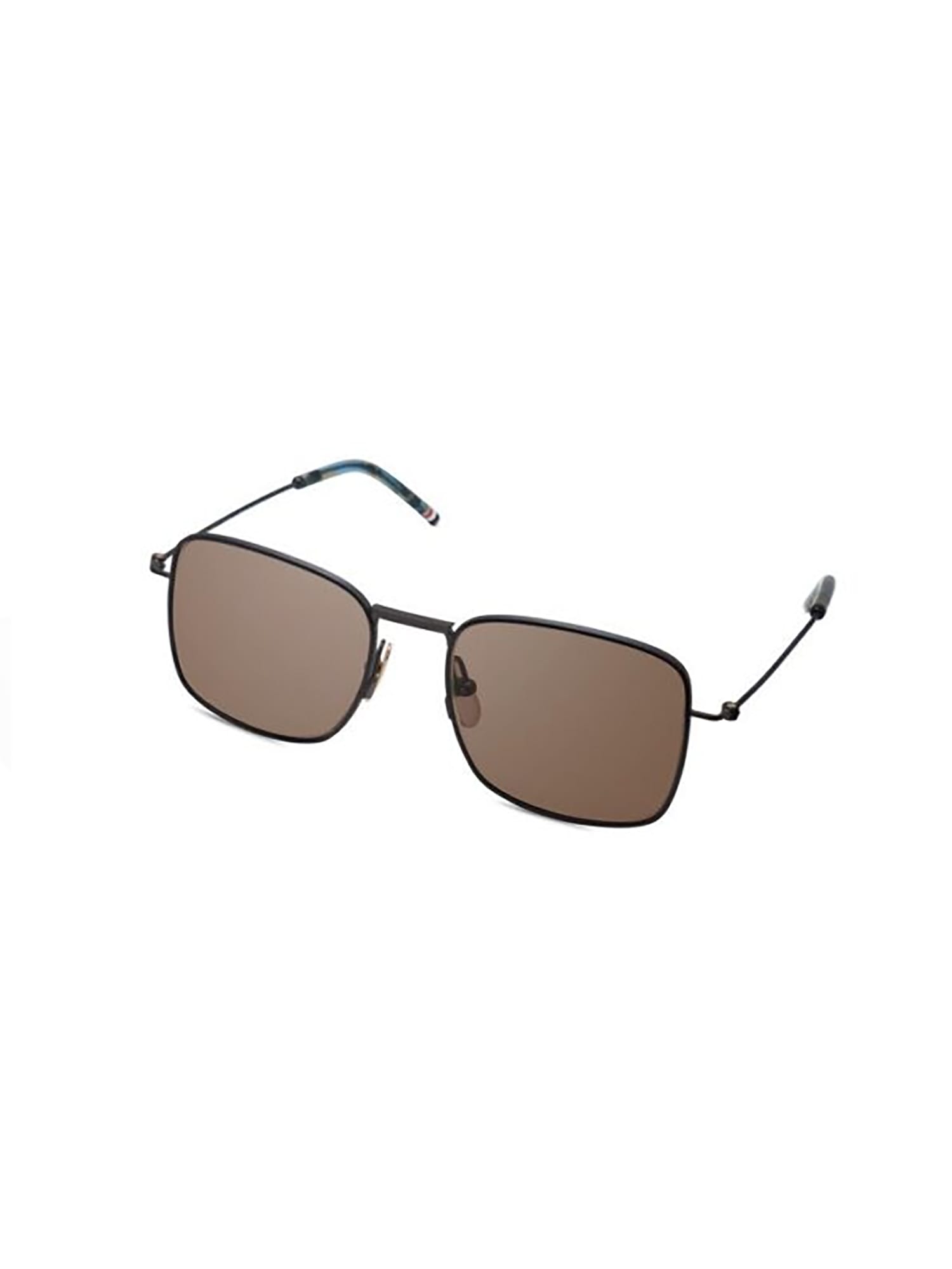 Shop Thom Browne Ues117a/g0001 Sunglasses In _ Black