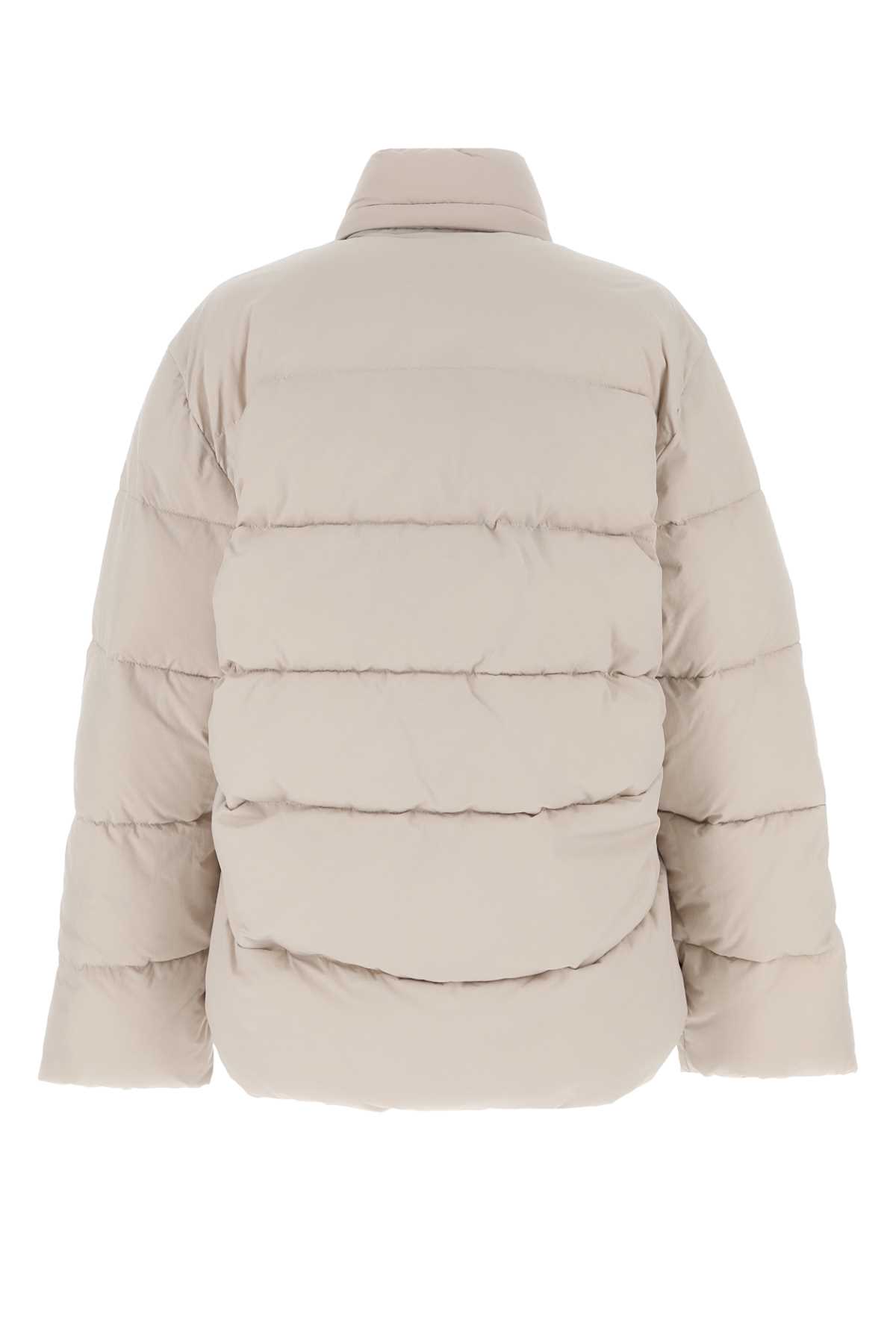 Balenciaga Sand Nylon Padded Jacket In 9937