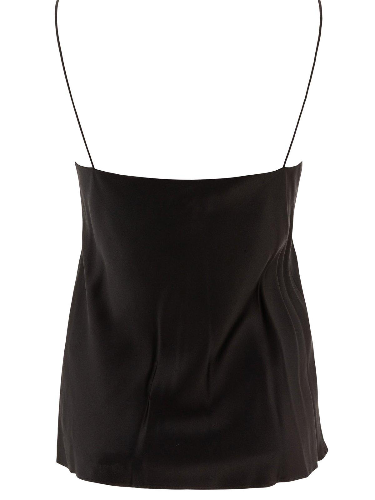 Shop Max Mara Metello V-neck Sleeveless Top In Black