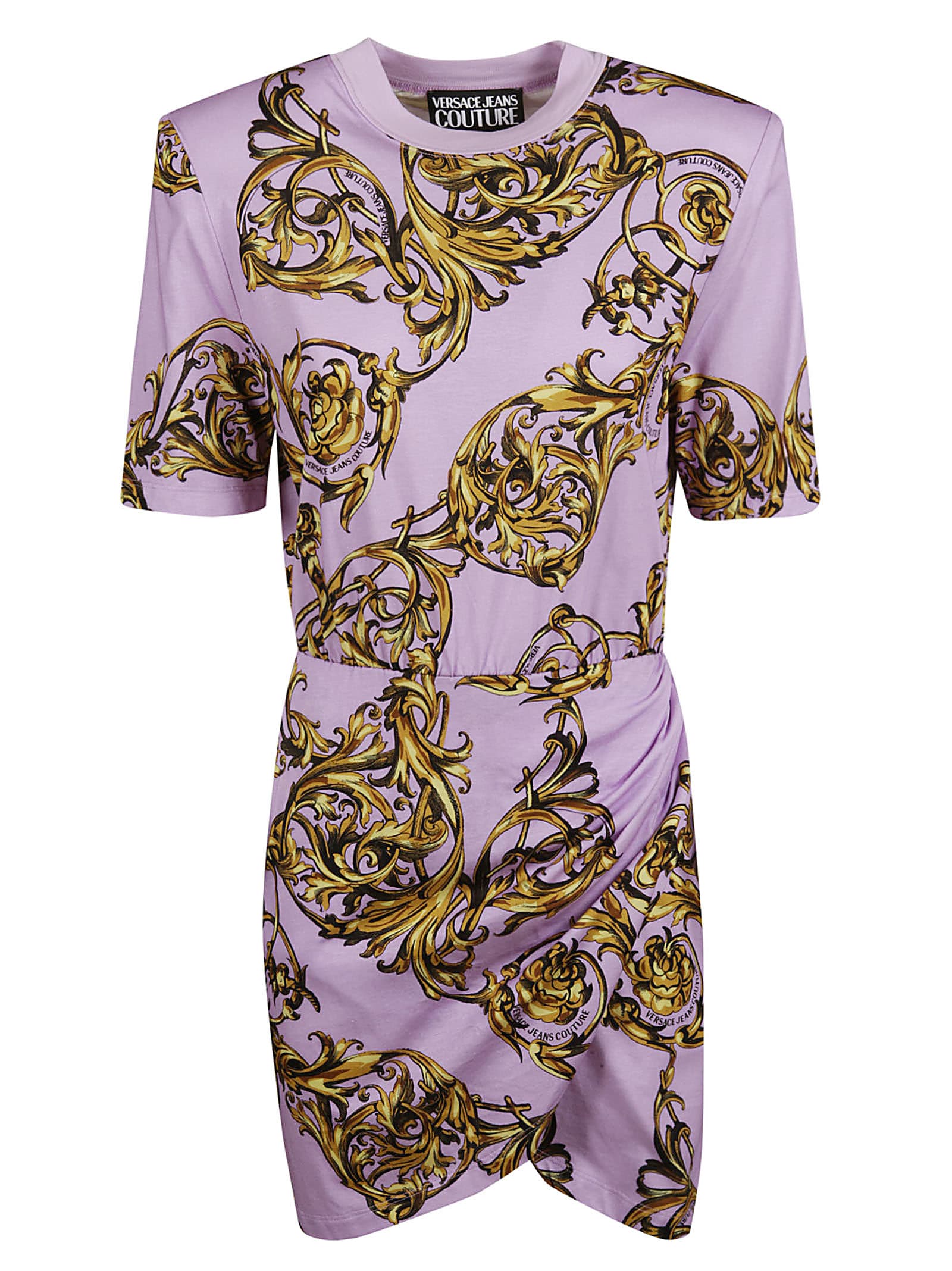 Versace Jeans Couture Short-sleeve Printed Dress