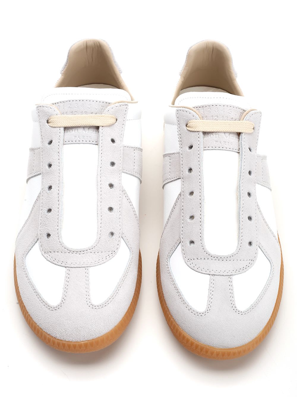 Shop Maison Margiela Replica Sneakers In White