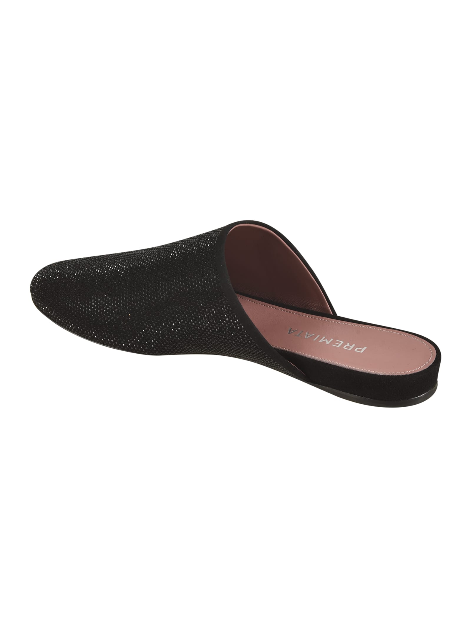 Premiata Rhinestone-embellished Mules In Black