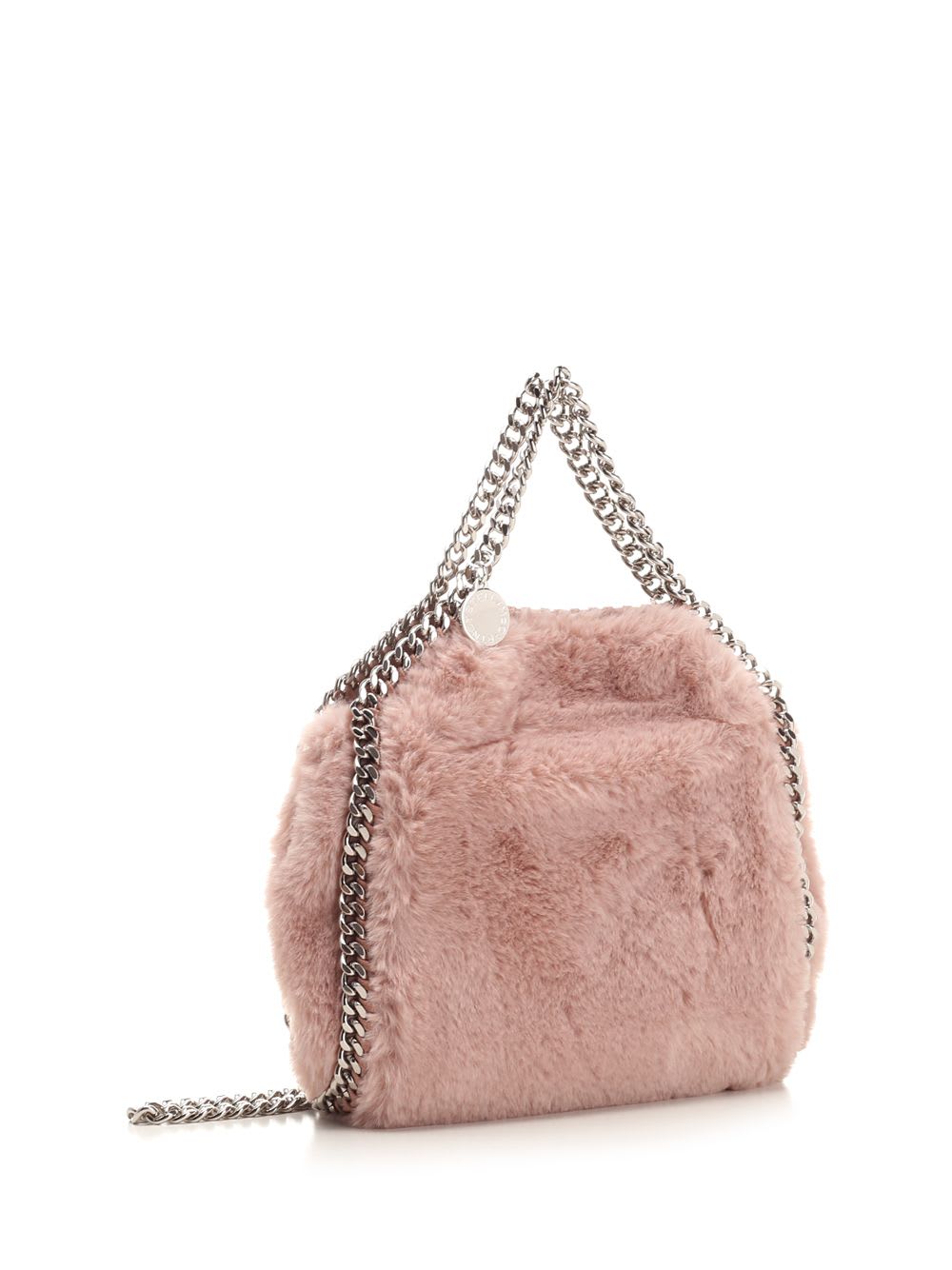 Shop Stella Mccartney Falabella Tiny Hand Bag In Rose