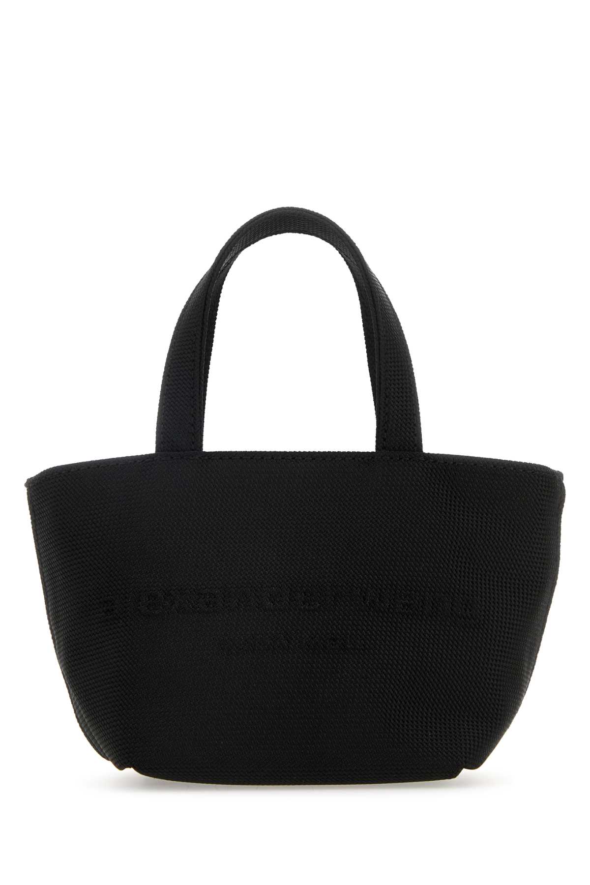 Black Canvas Mini Punch Shopping Bag