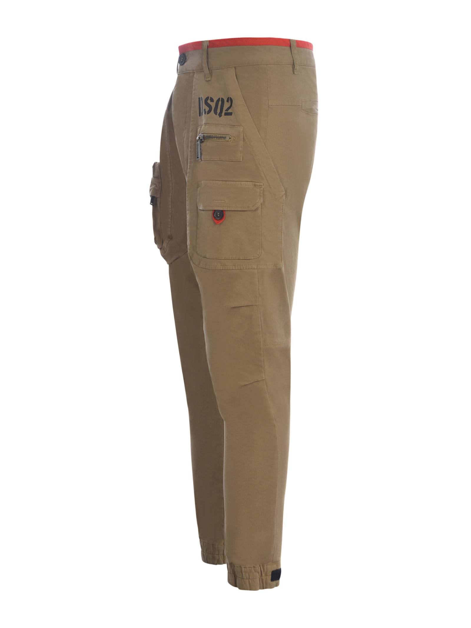 Shop Dsquared2 Trousers  Sexy Cargo In Cotton In Beige