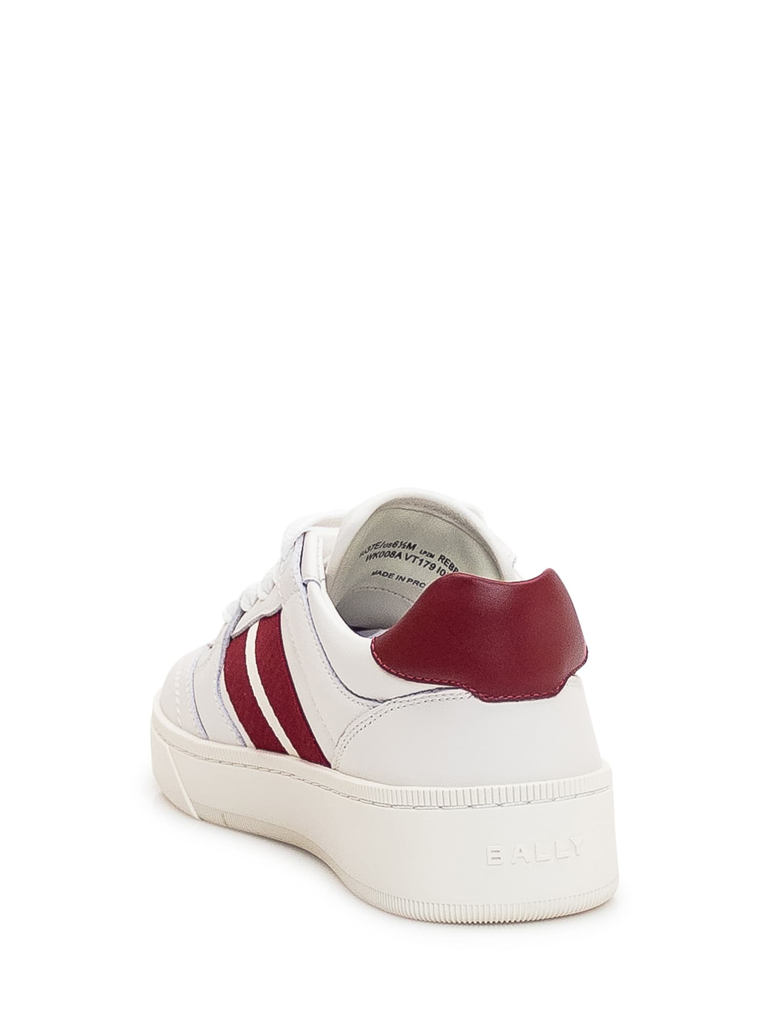 Shop Bally Raise Sneaker In White/red
