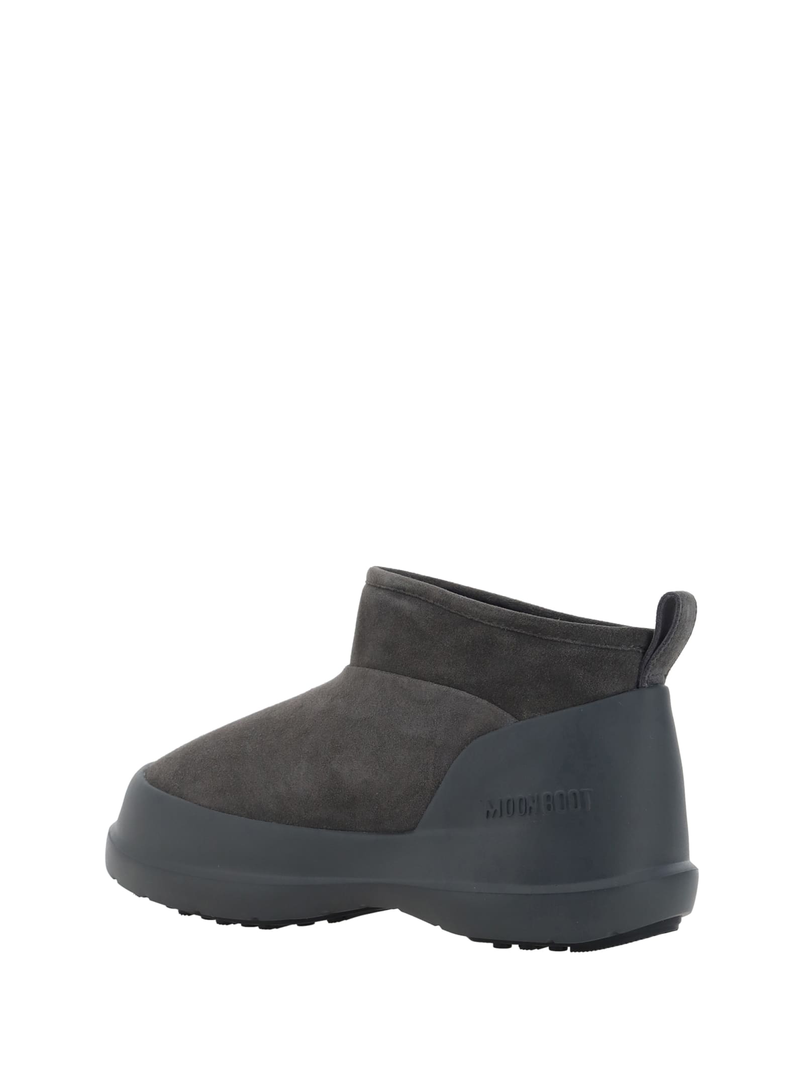 Shop Moon Boot Luna Low Boots In Anthracite