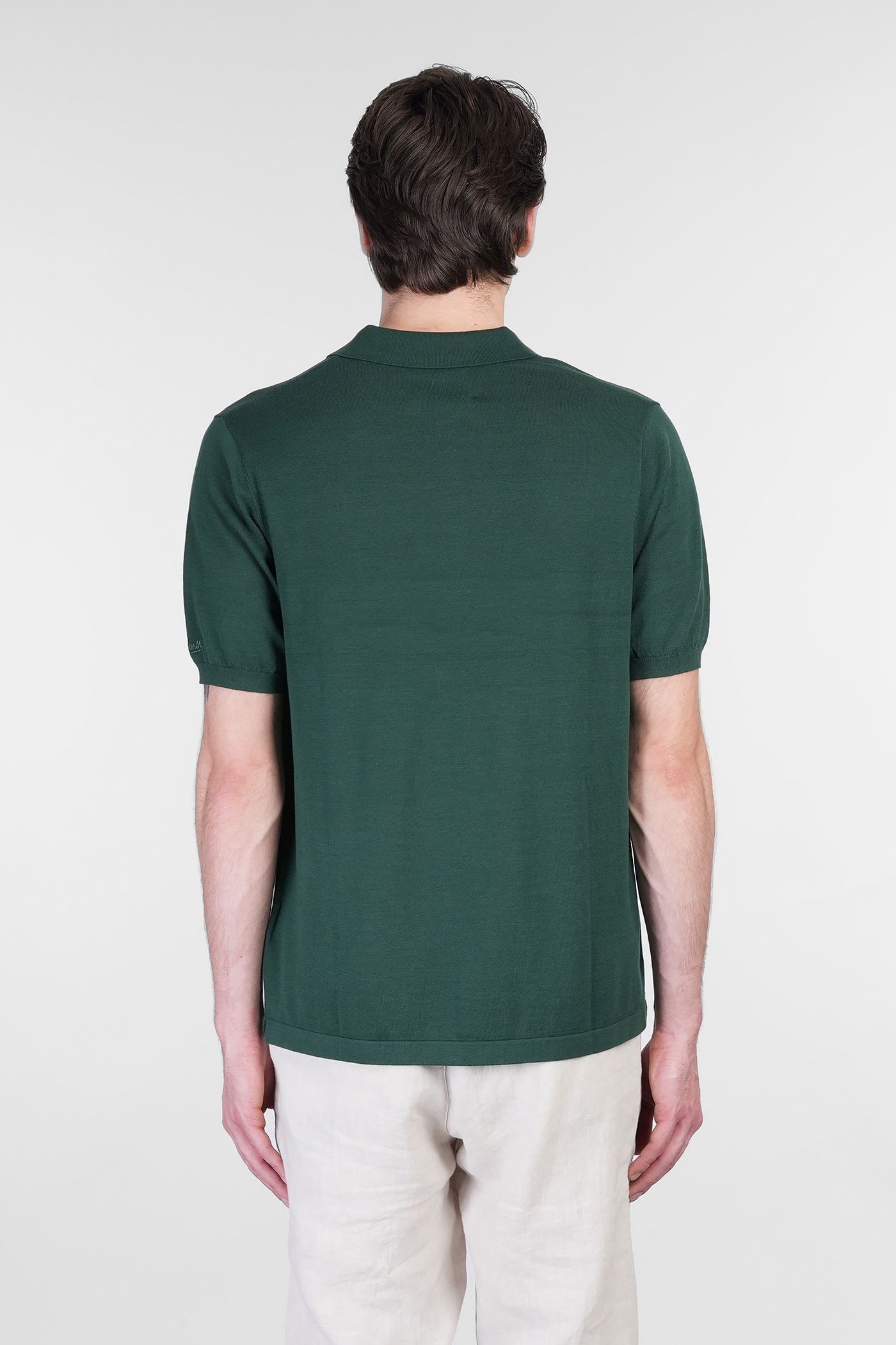 Mc2 Saint Barth Solan Polo In Green Cotton In Green