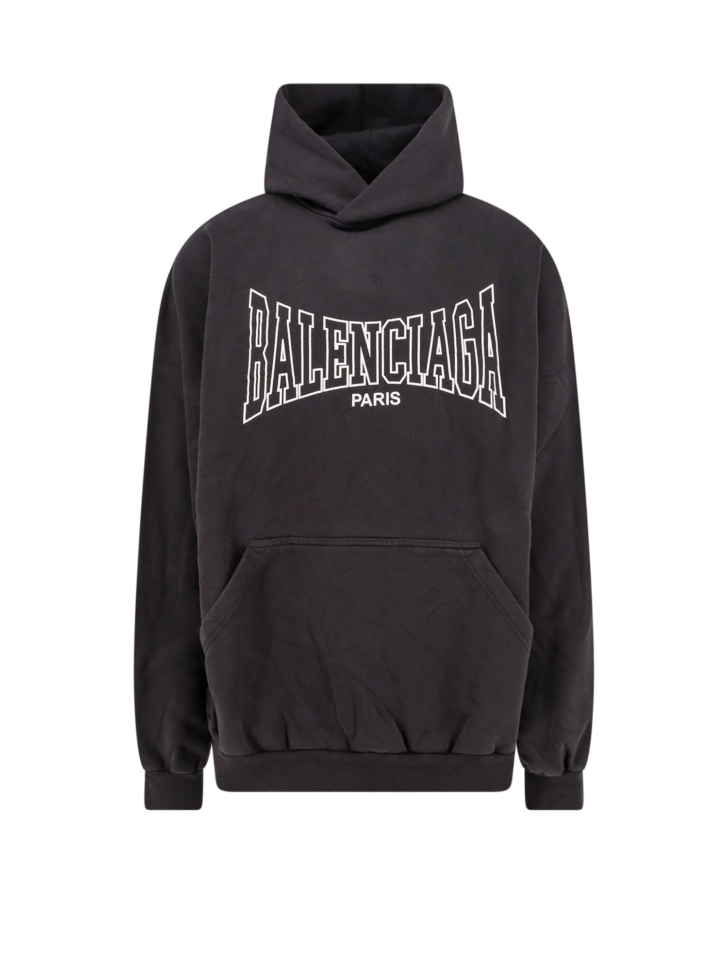 Shop Balenciaga Sweatshirt In Grey