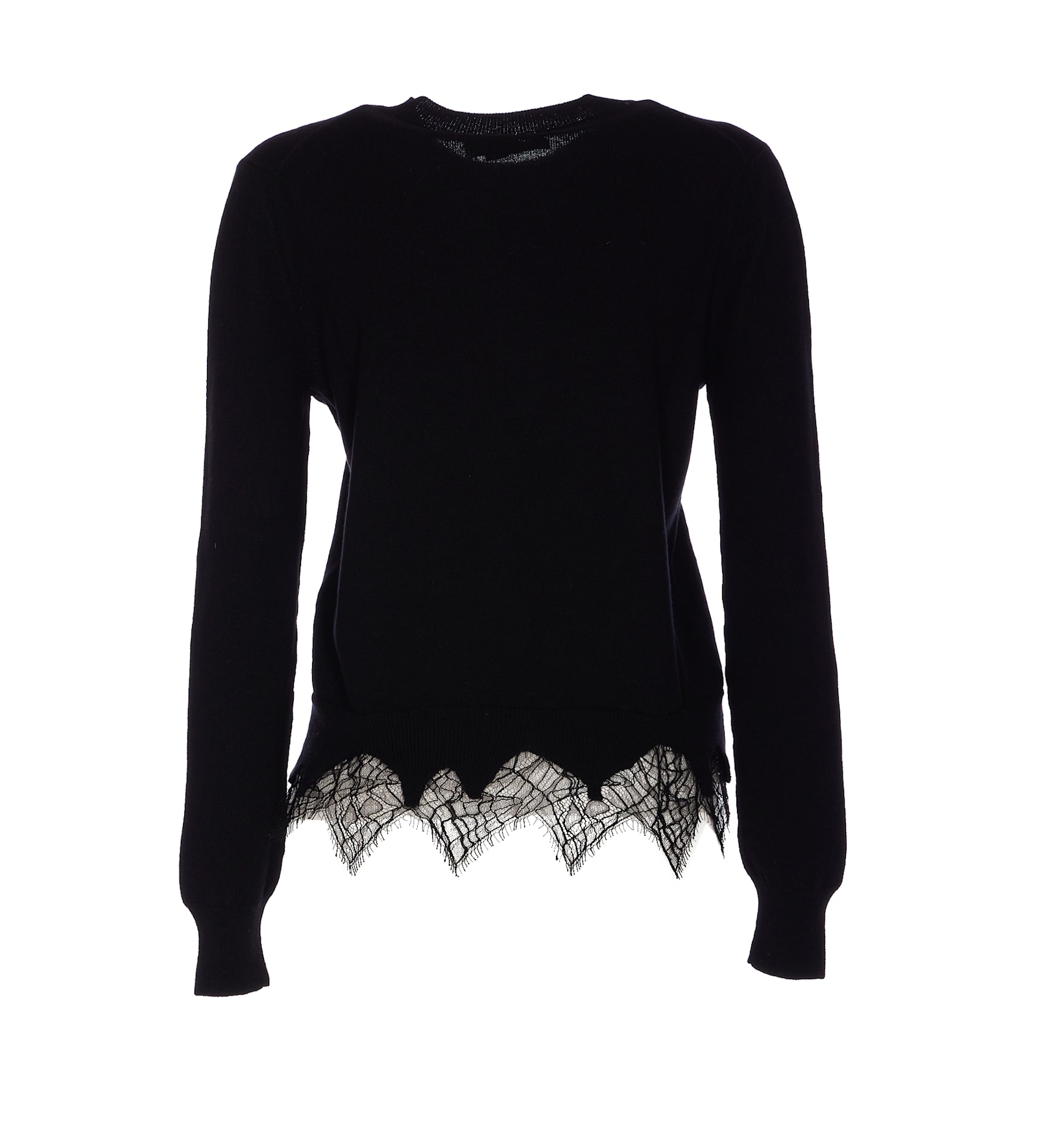 ALEXANDER MCQUEEN COBWEB LACE SWEATER