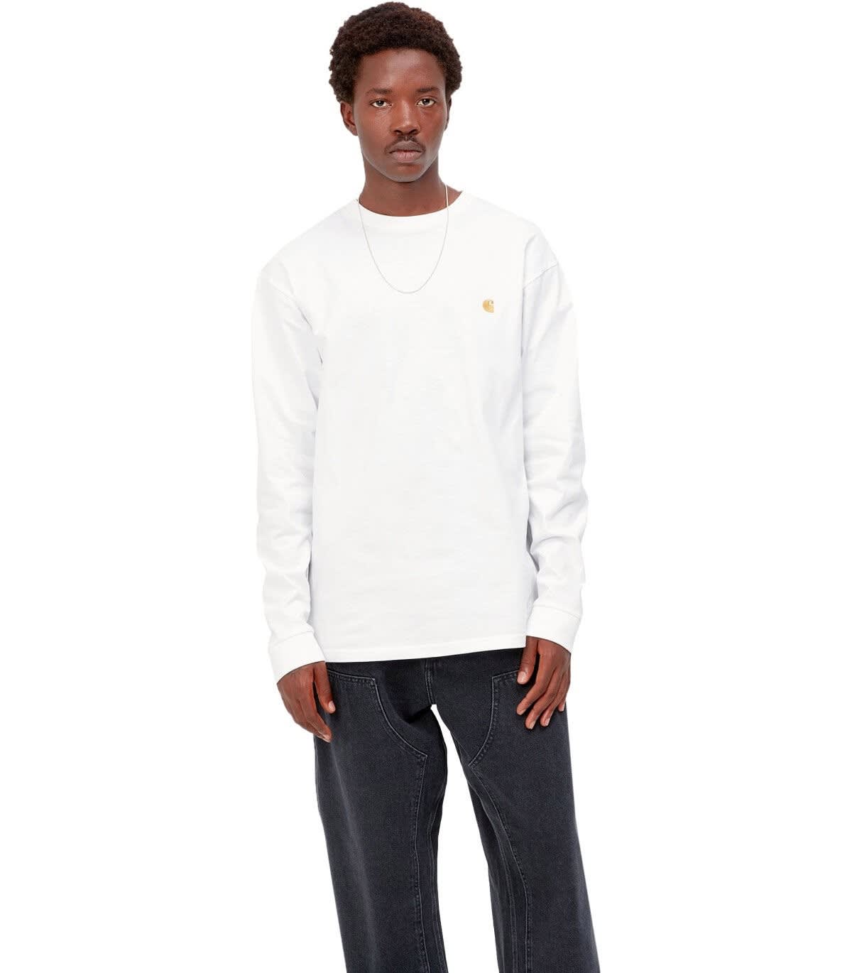 Carhartt Long Sleeve Chase T-shirt In White