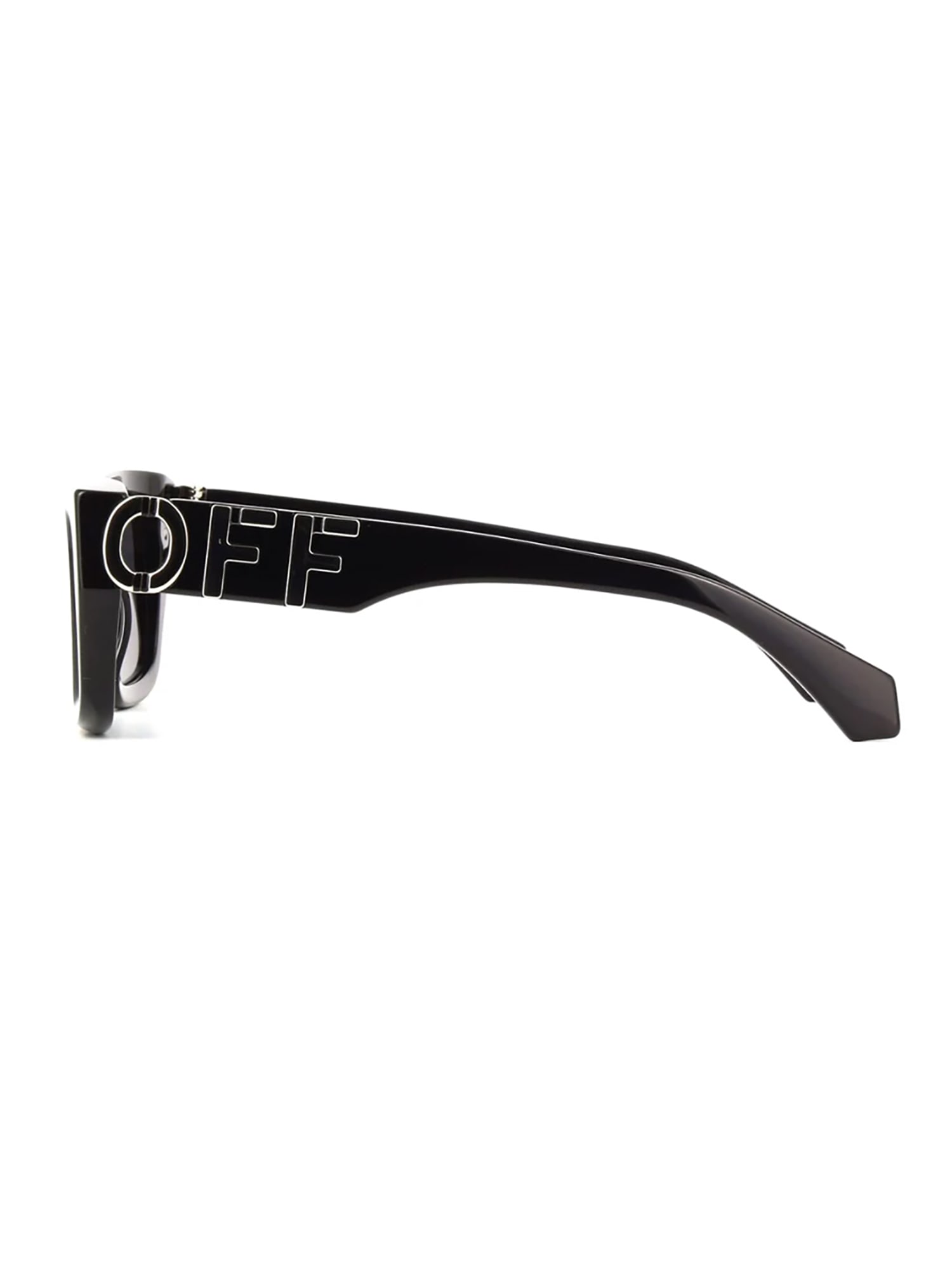 Shop Off-white Oeri125 Hays Sunglasses In Black Dark Grey