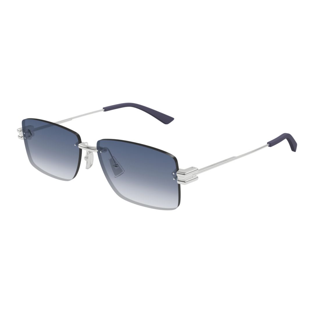 Bottega Veneta Bv1126s005-silver-silver-blue In Blue