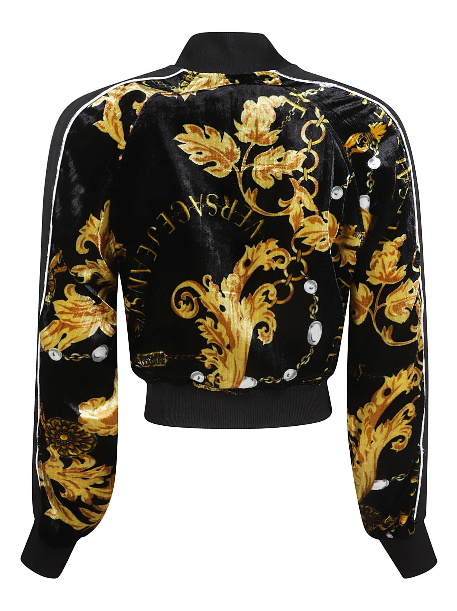 Versace Jeans Couture Velvet Print Chain Couture Jacket