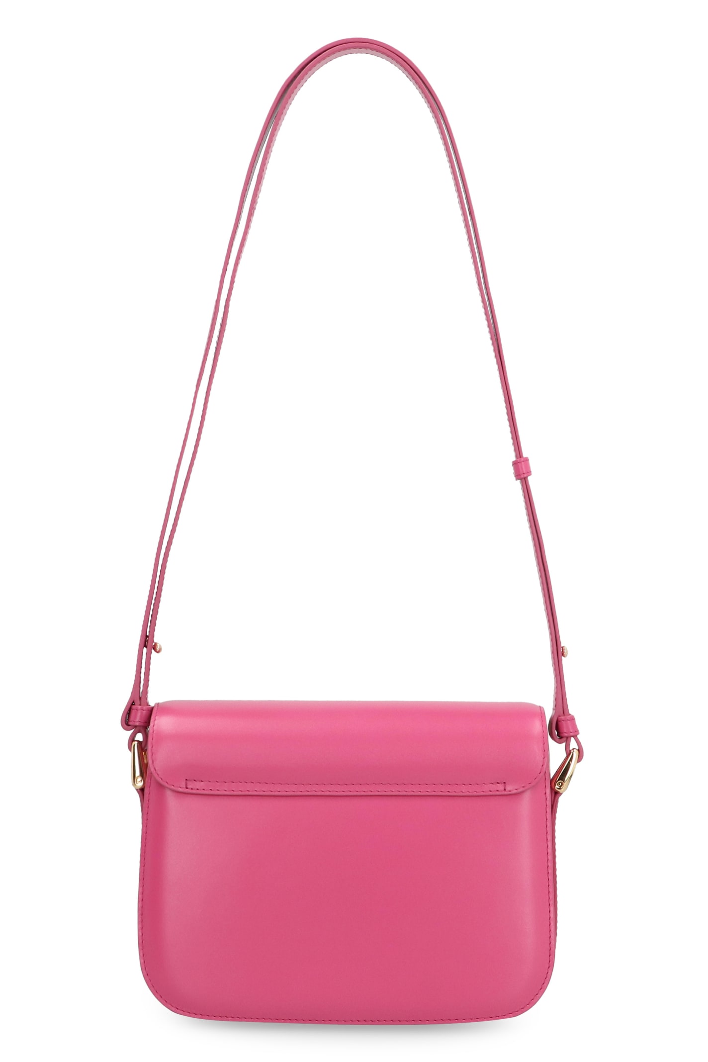 Shop Apc Grace Leather Crossbody Bag In Pink