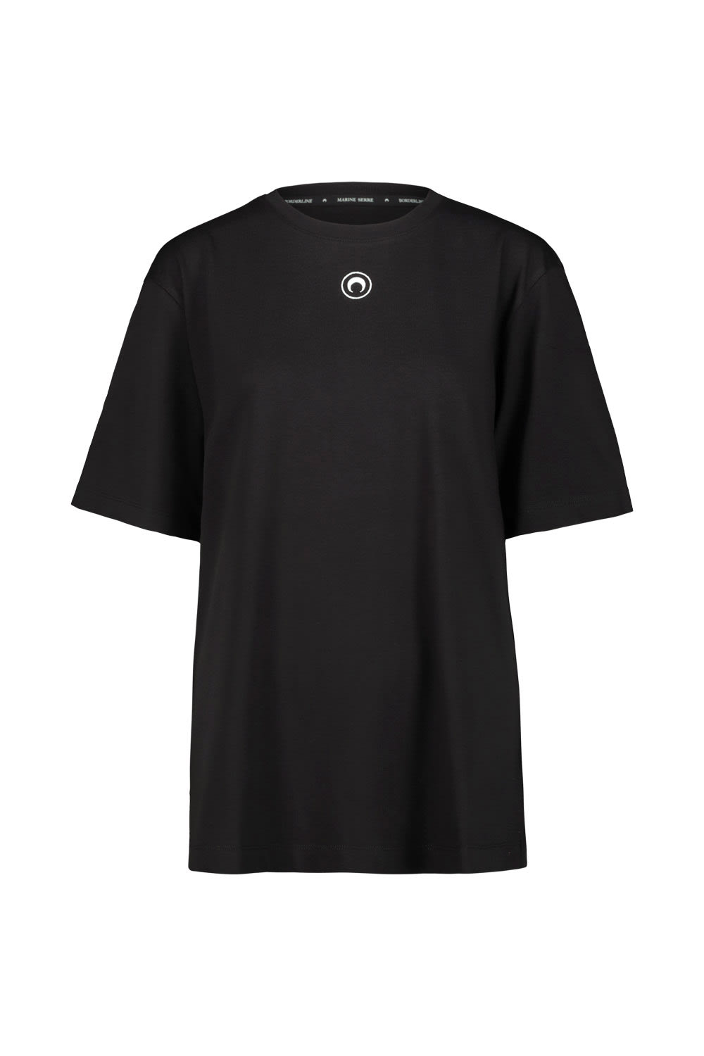 Shop Marine Serre Organic Cotton T.shirt In Black