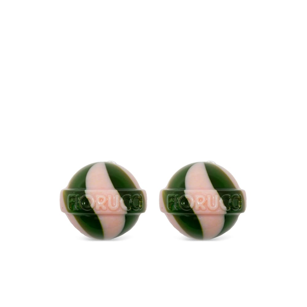 Fiorucci Swirl Pattern Clip-on Earrings In Multi