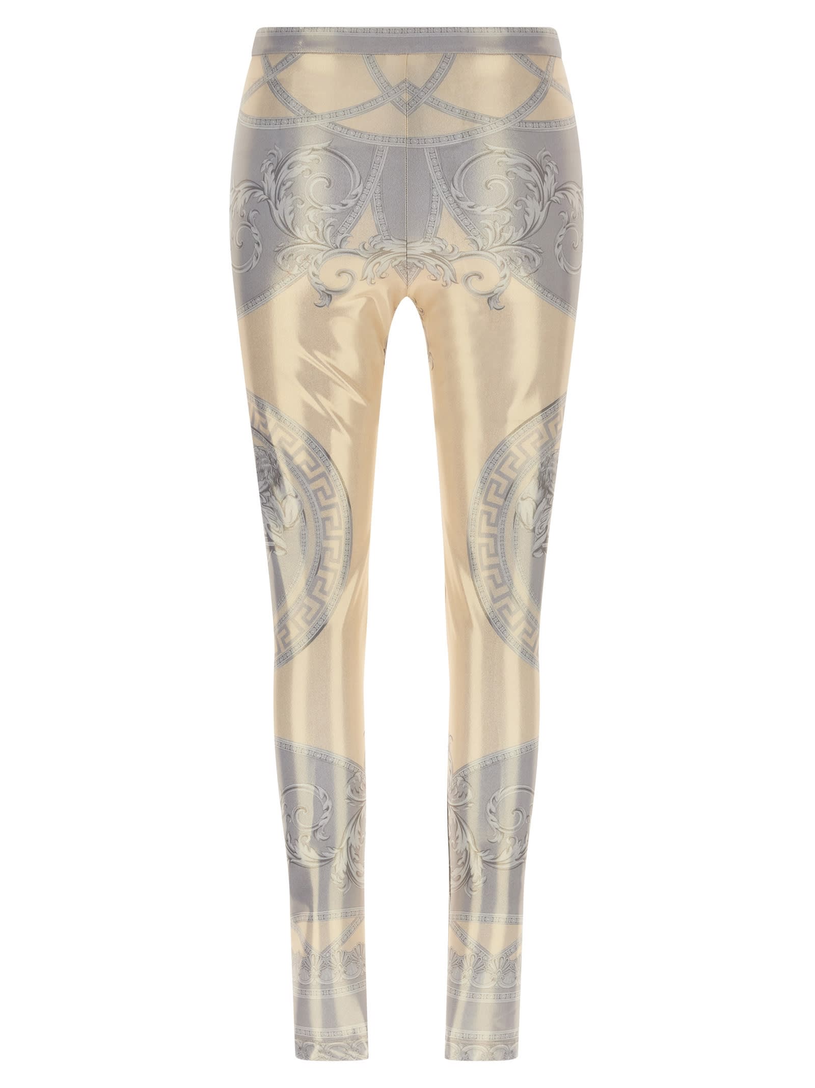 Versace La Coupe Des Dieux Leggings In Multicolor