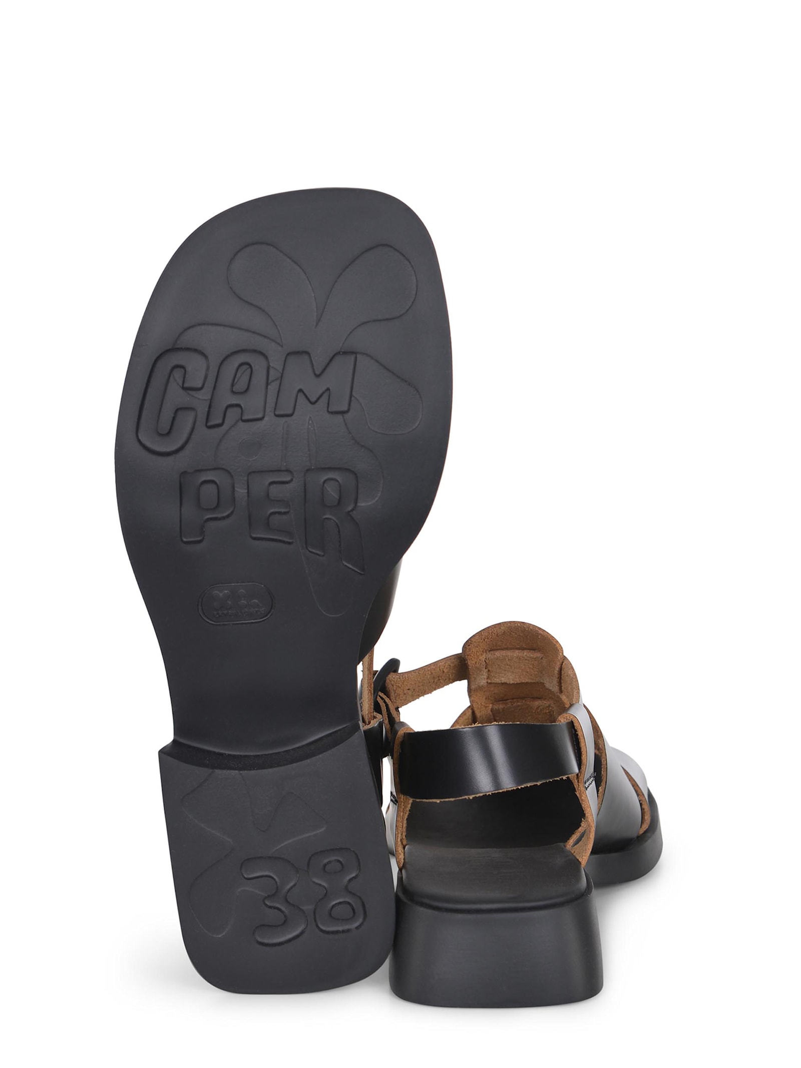 Shop Camper Dana Sandals Made Of Leather.