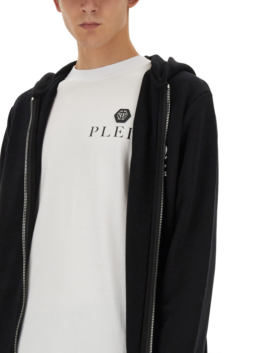 Shop Philipp Plein T-shirt With Logo In White