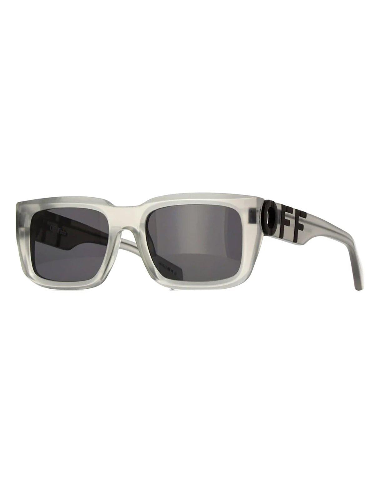 Shop Off-white Rectangular Frame Sunglasses In 0907 Grey