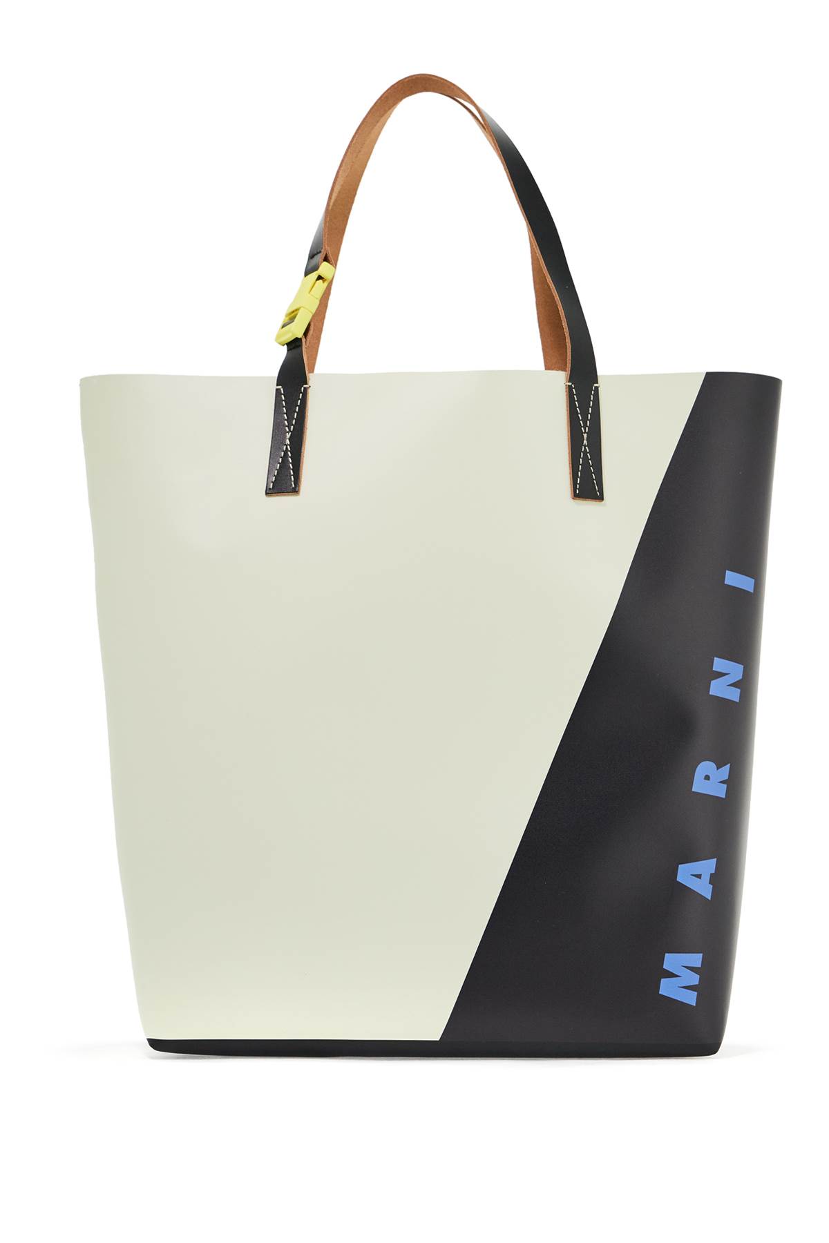 Shop Marni Tribeca N/s T In Shell/black (black)