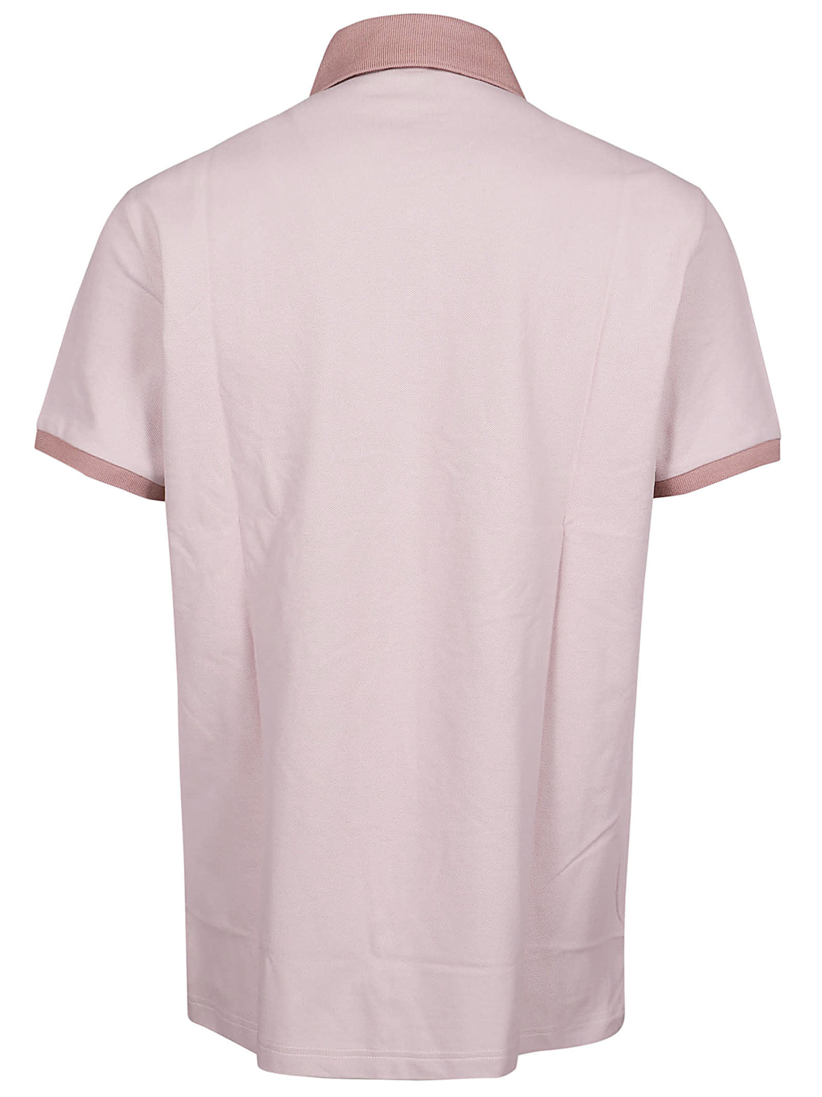 Shop Etro Roma Short Sleeve Polo Shirt In Rosa