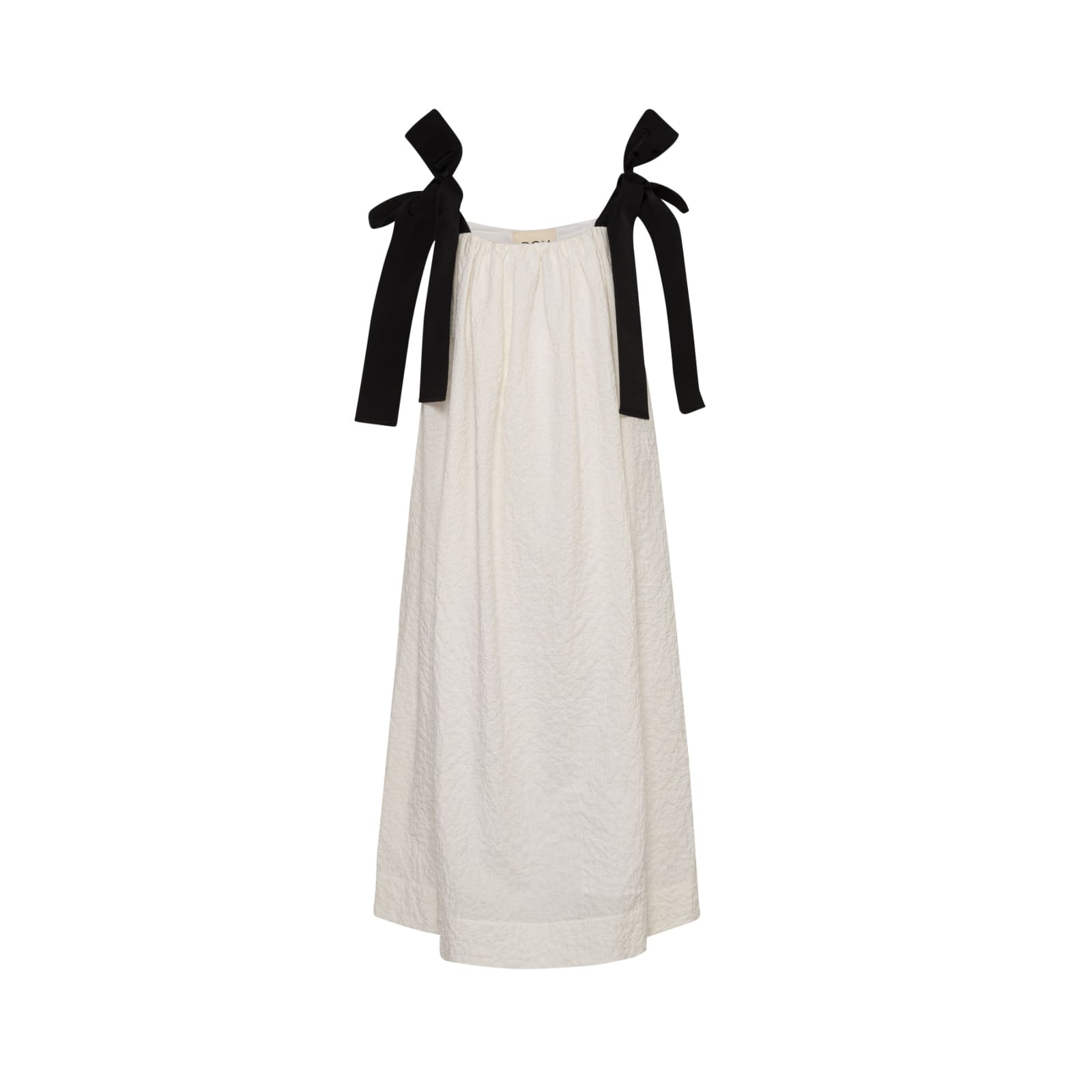 Douuod Kids' Long Sleeveless Dress In Cream